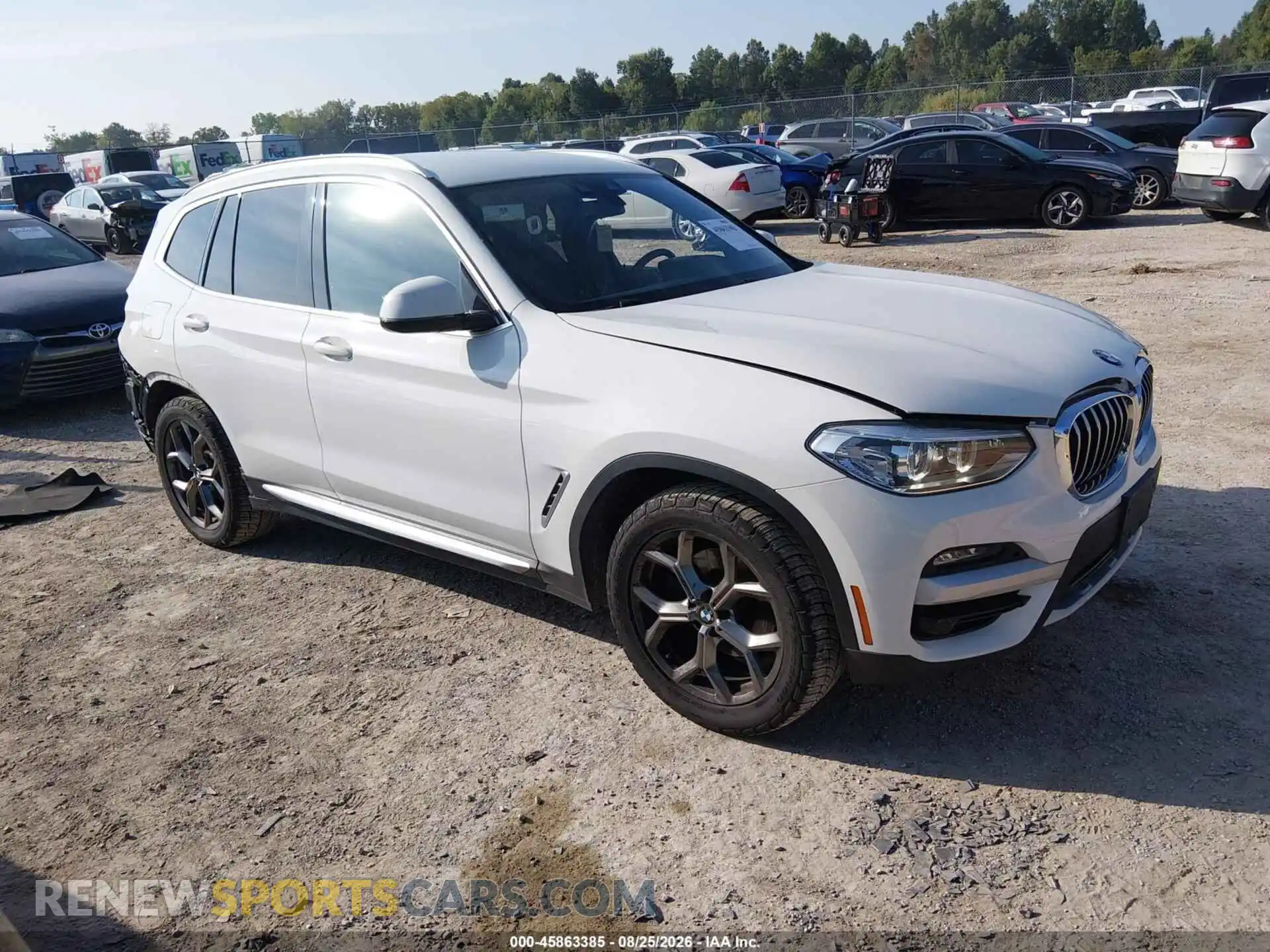 1 Photograph of a damaged car 5UXTY3C06M9E42870 BMW X3 2021