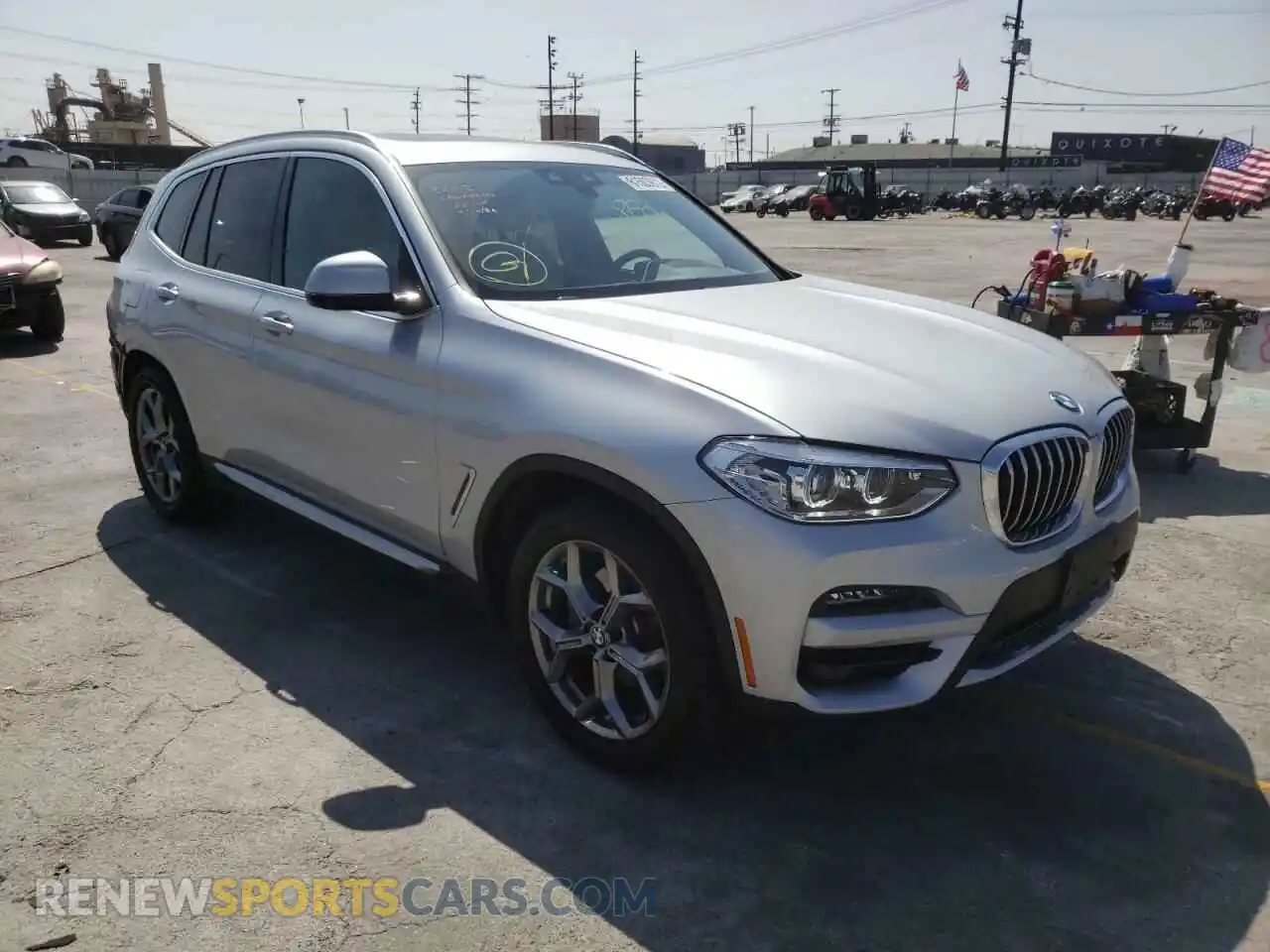1 Photograph of a damaged car 5UXTY3C06M9E63430 BMW X3 2021