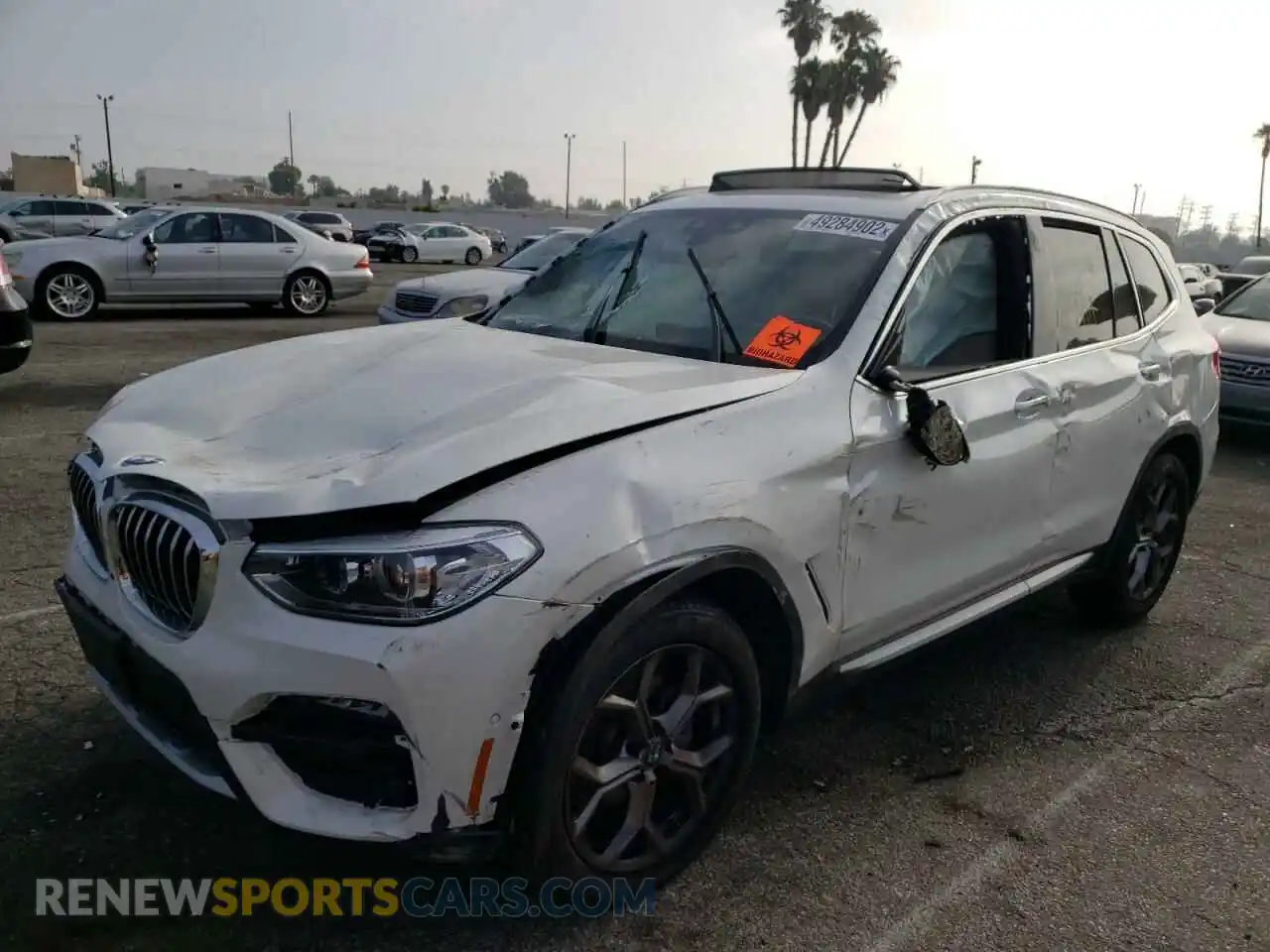 2 Photograph of a damaged car 5UXTY3C06M9F20922 BMW X3 2021