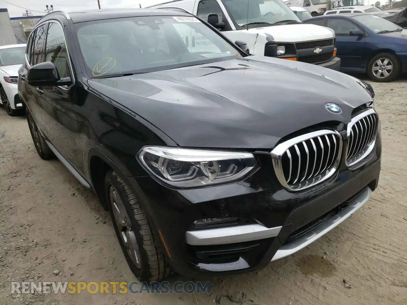 1 Photograph of a damaged car 5UXTY3C06M9F61356 BMW X3 2021