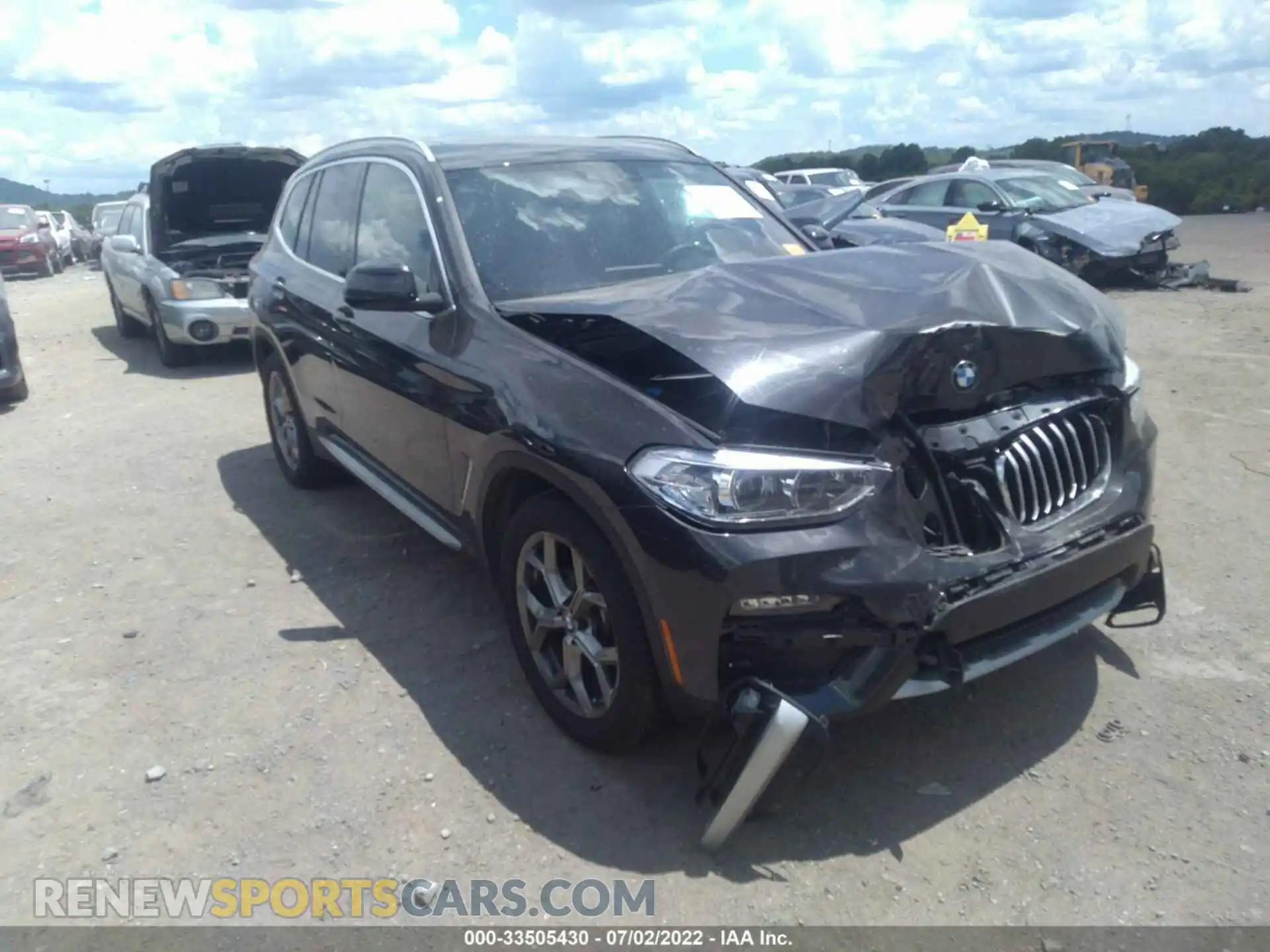1 Фотография поврежденного автомобиля 5UXTY3C06M9G42079 BMW X3 2021
