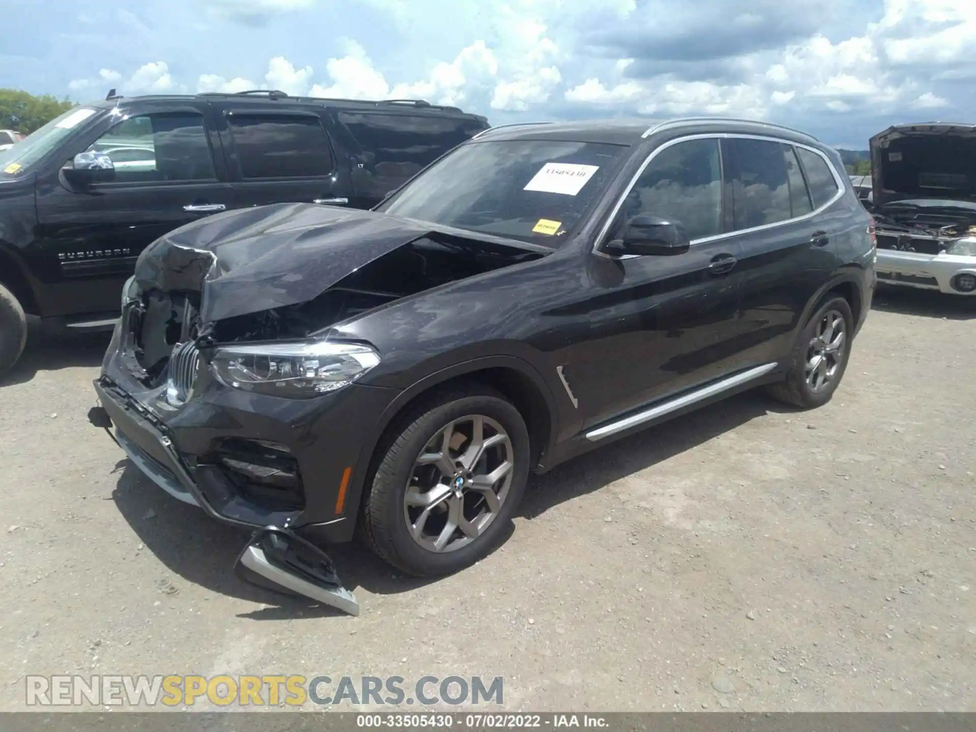 2 Фотография поврежденного автомобиля 5UXTY3C06M9G42079 BMW X3 2021