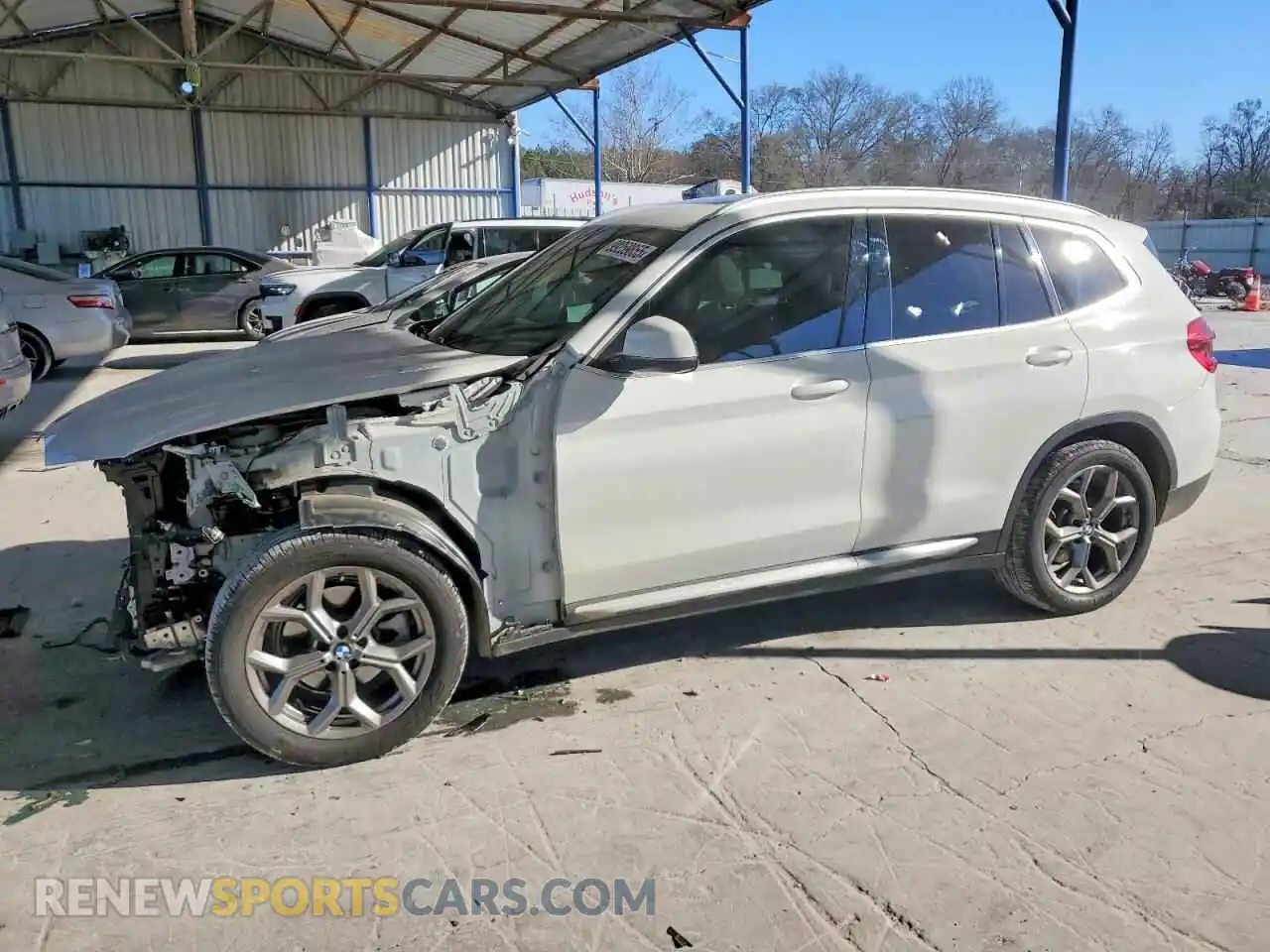 1 Photograph of a damaged car 5UXTY3C07M9F12540 BMW X3 2021