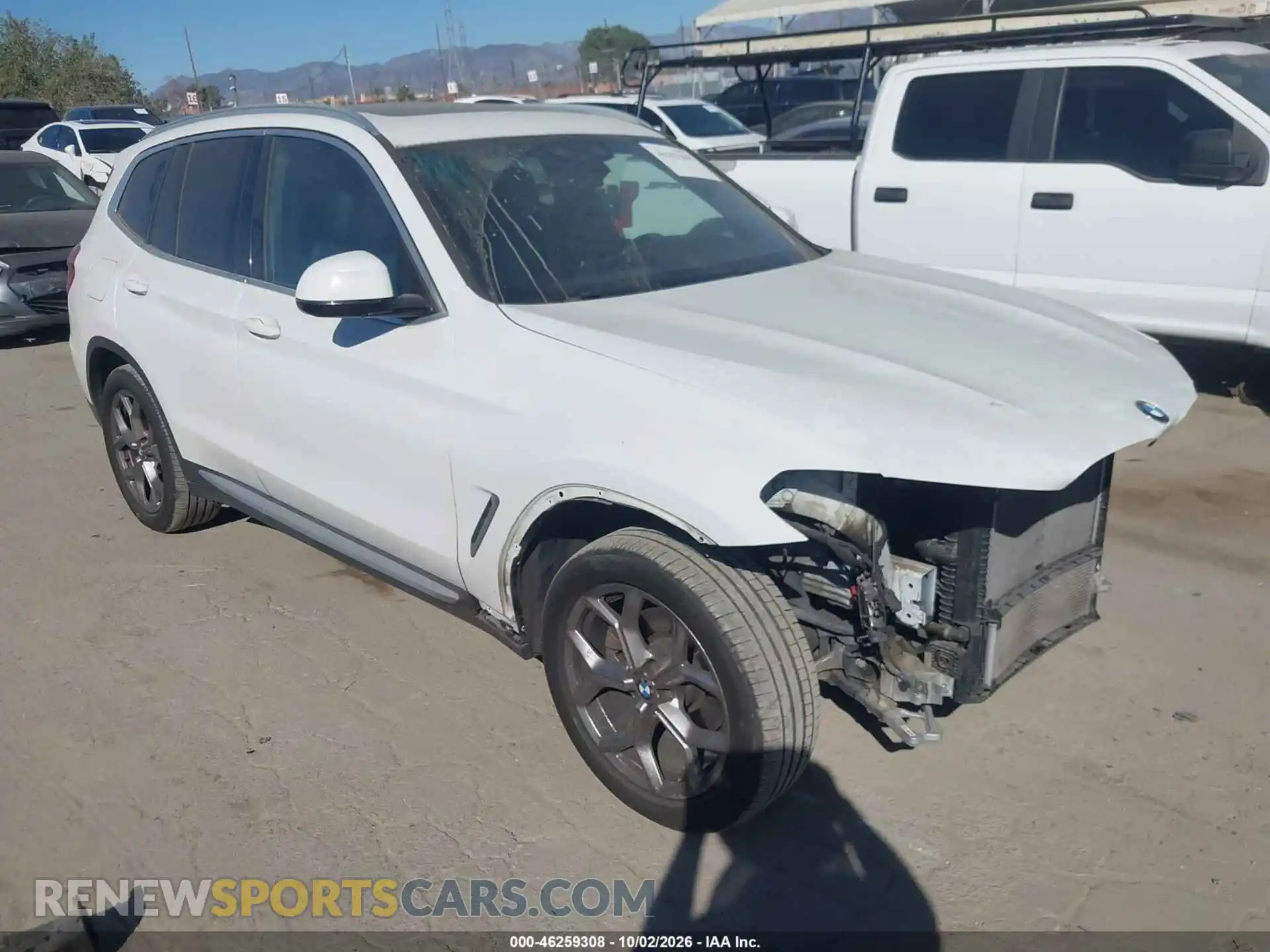 1 Photograph of a damaged car 5UXTY3C07M9F59227 BMW X3 2021
