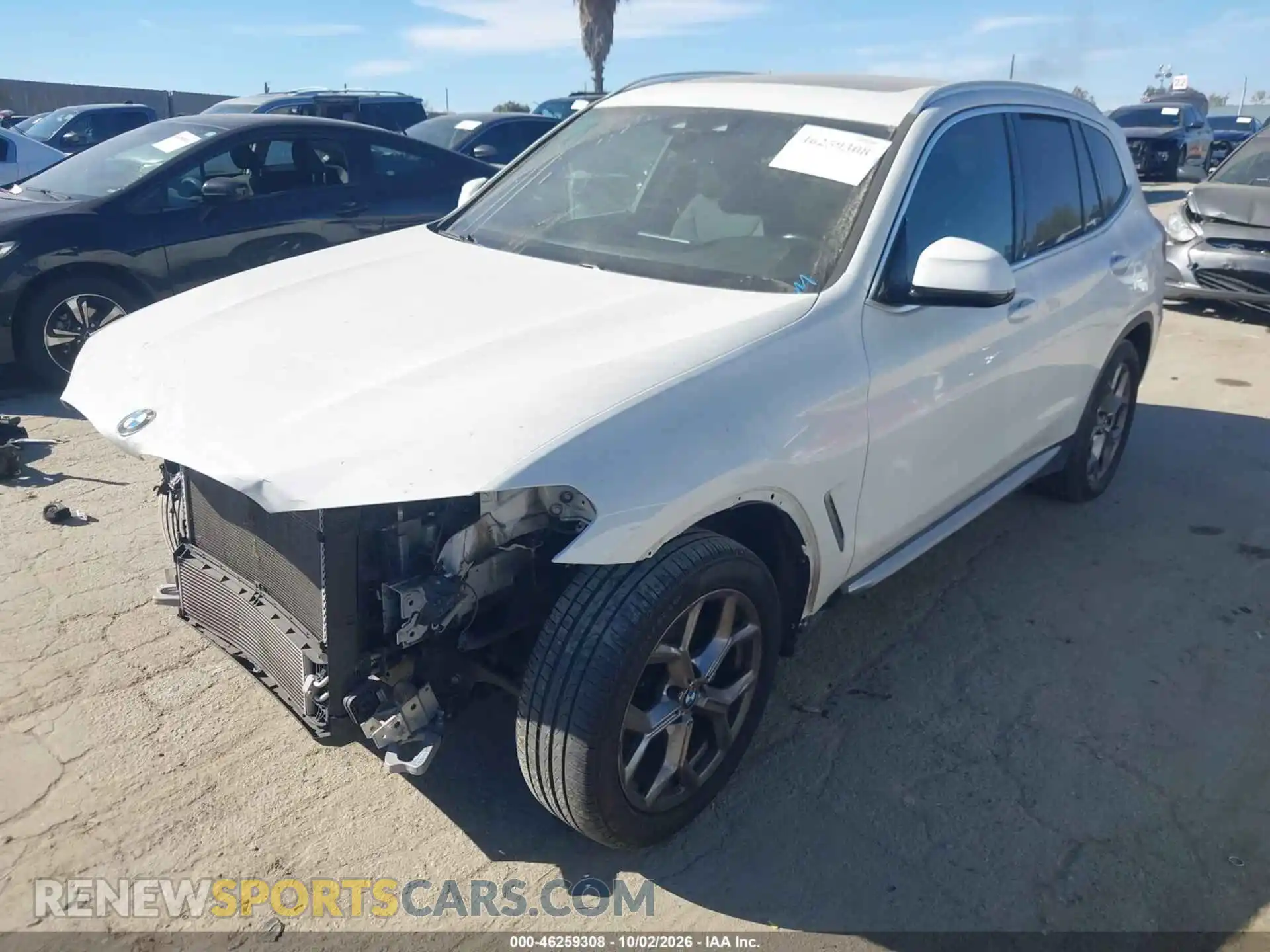 2 Photograph of a damaged car 5UXTY3C07M9F59227 BMW X3 2021