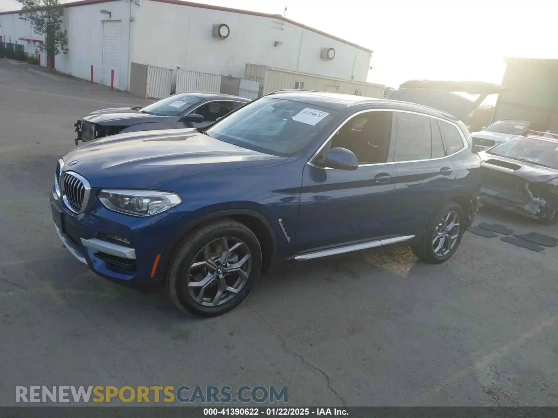 2 fotografías del automóvil dañado 5UXTY3C07M9H70864 BMW X3 2021