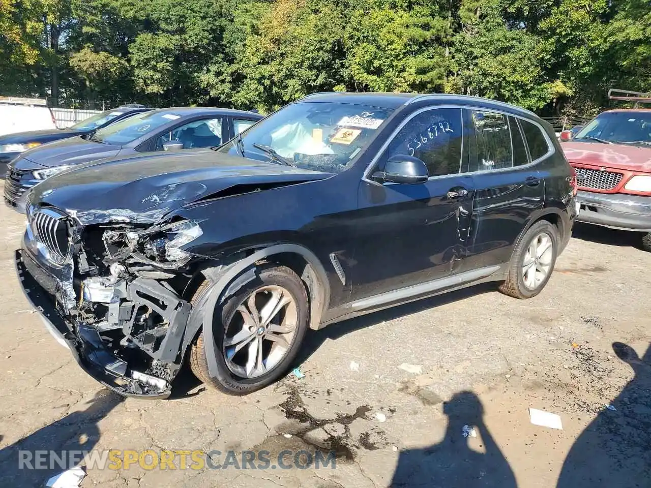 1 fotografías del automóvil dañado 5UXTY3C07M9H99149 BMW X3 2021