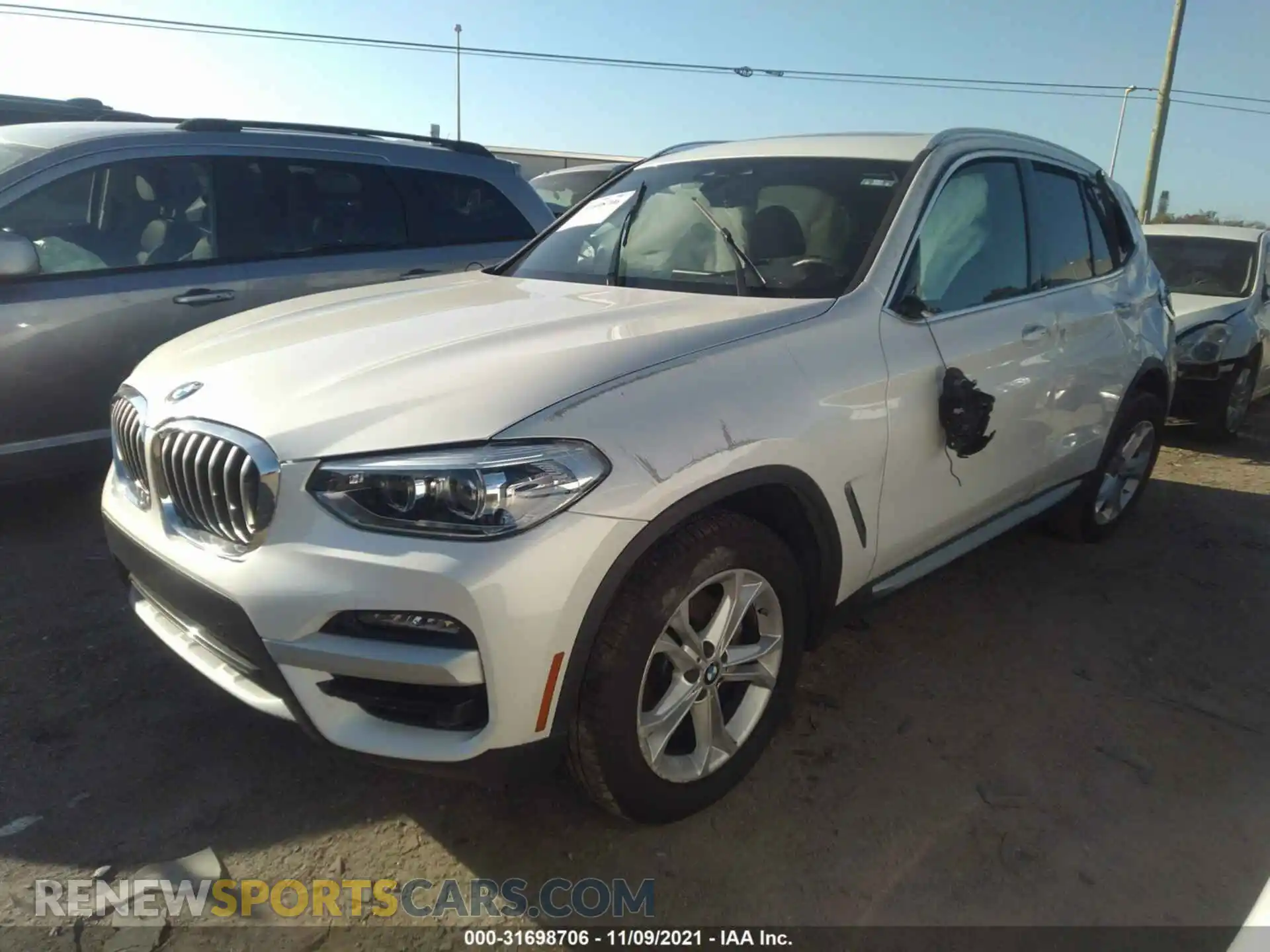 2 Photograph of a damaged car 5UXTY3C08M9G09746 BMW X3 2021