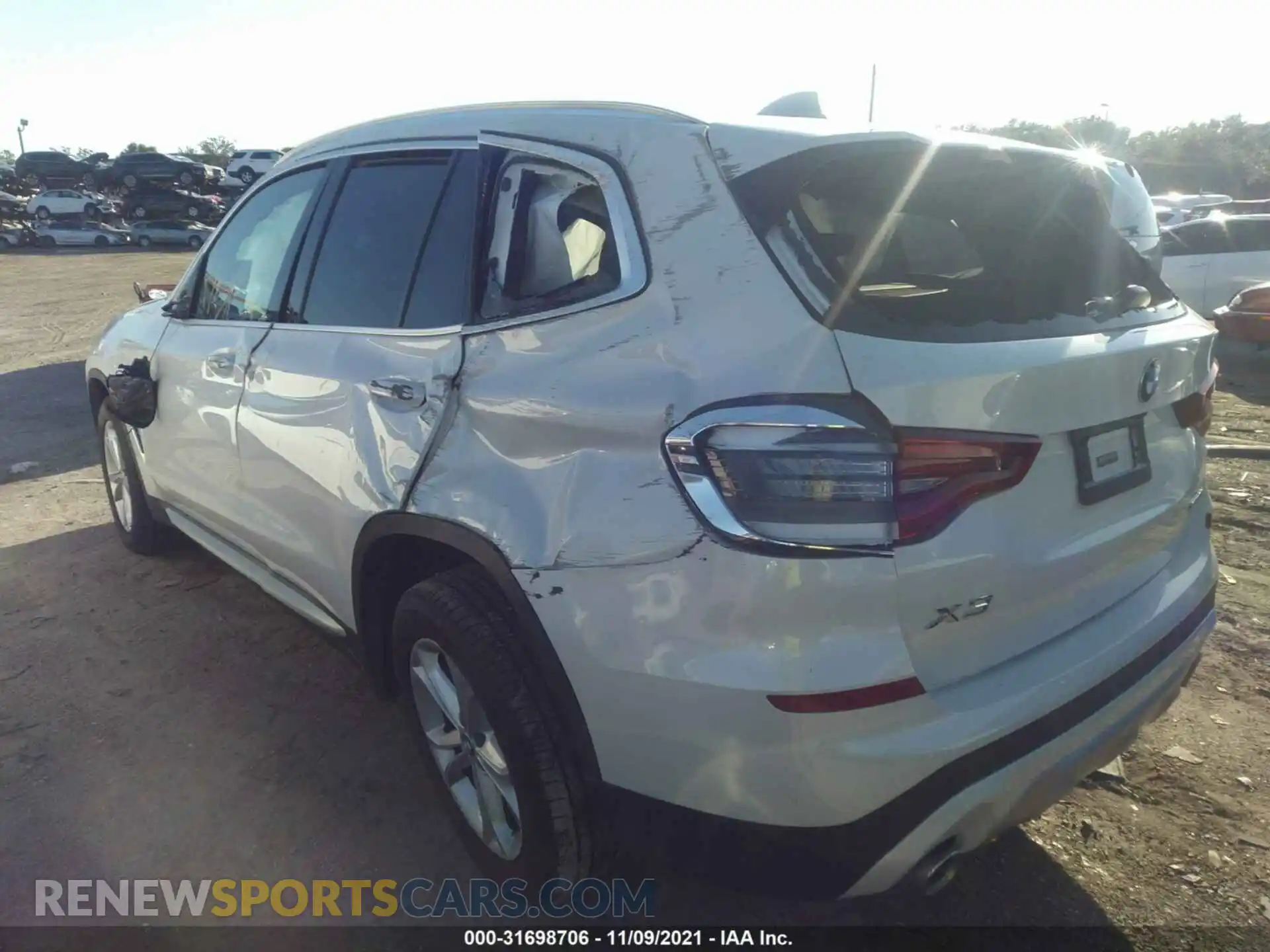 3 Photograph of a damaged car 5UXTY3C08M9G09746 BMW X3 2021