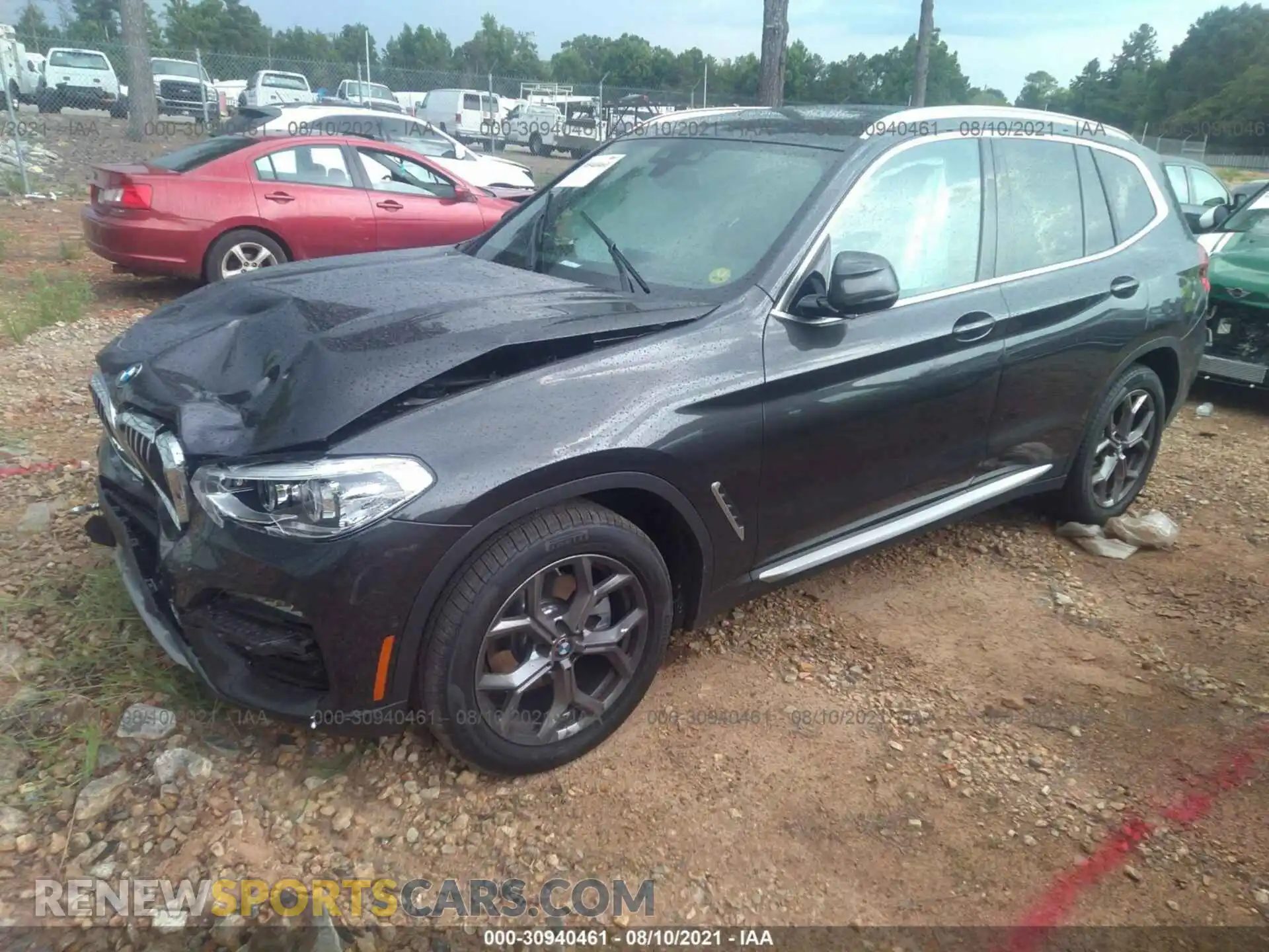 2 Photograph of a damaged car 5UXTY3C08M9G65900 BMW X3 2021