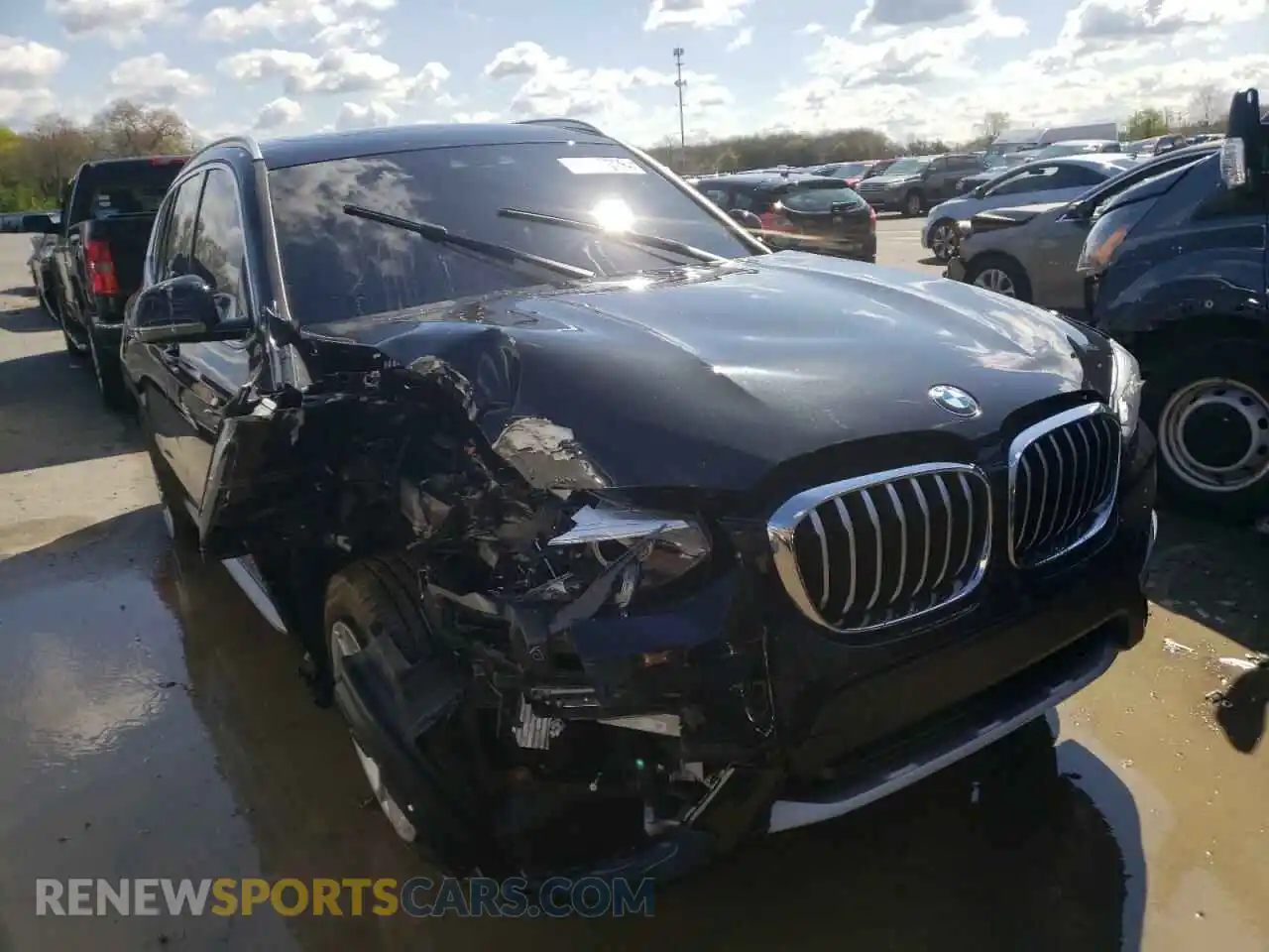 1 Photograph of a damaged car 5UXTY3C08M9H99502 BMW X3 2021