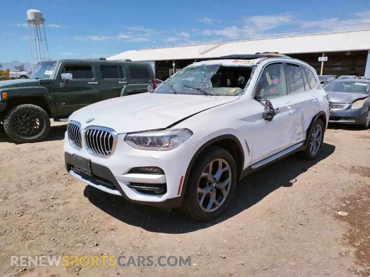 2 Photograph of a damaged car 5UXTY3C09M9F00566 BMW X3 2021