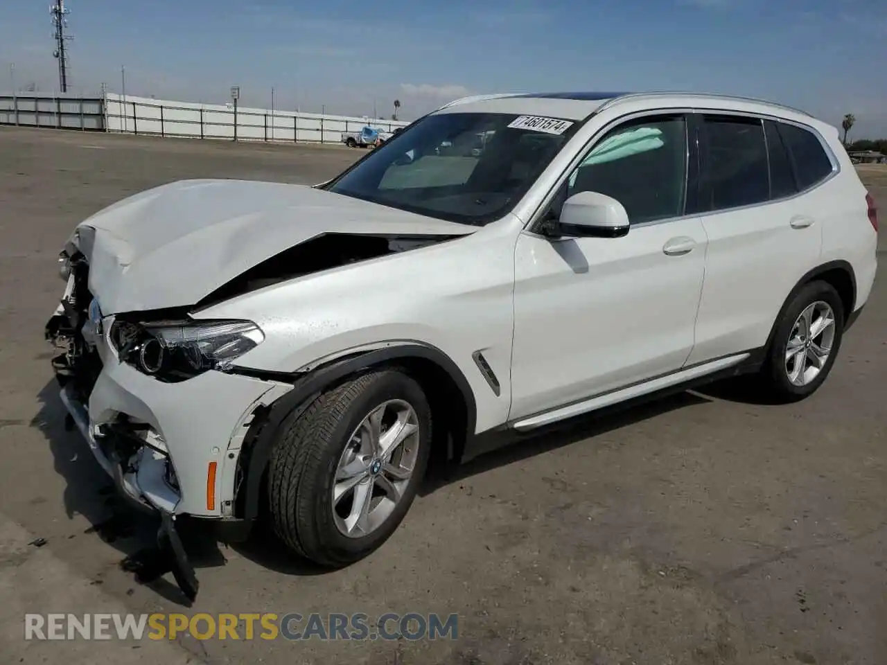 1 Photograph of a damaged car 5UXTY3C09M9F20946 BMW X3 2021
