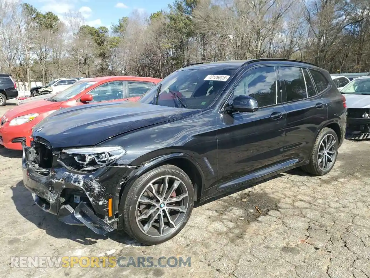 1 Photograph of a damaged car 5UXTY3C09M9H17437 BMW X3 2021