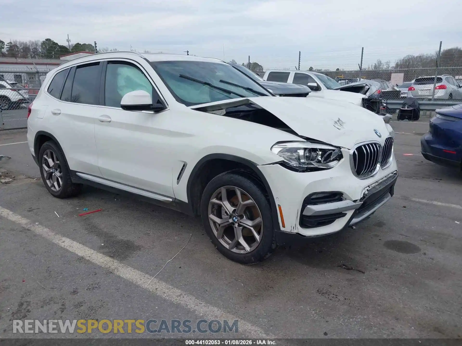 1 Photograph of a damaged car 5UXTY3C09M9H24775 BMW X3 2021