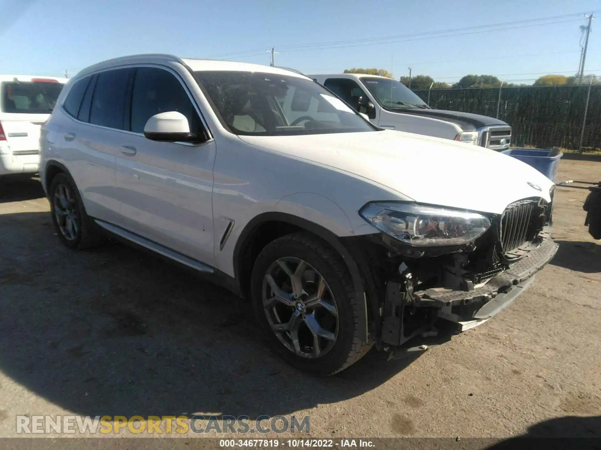 1 Photograph of a damaged car 5UXTY3C0XM9F13052 BMW X3 2021