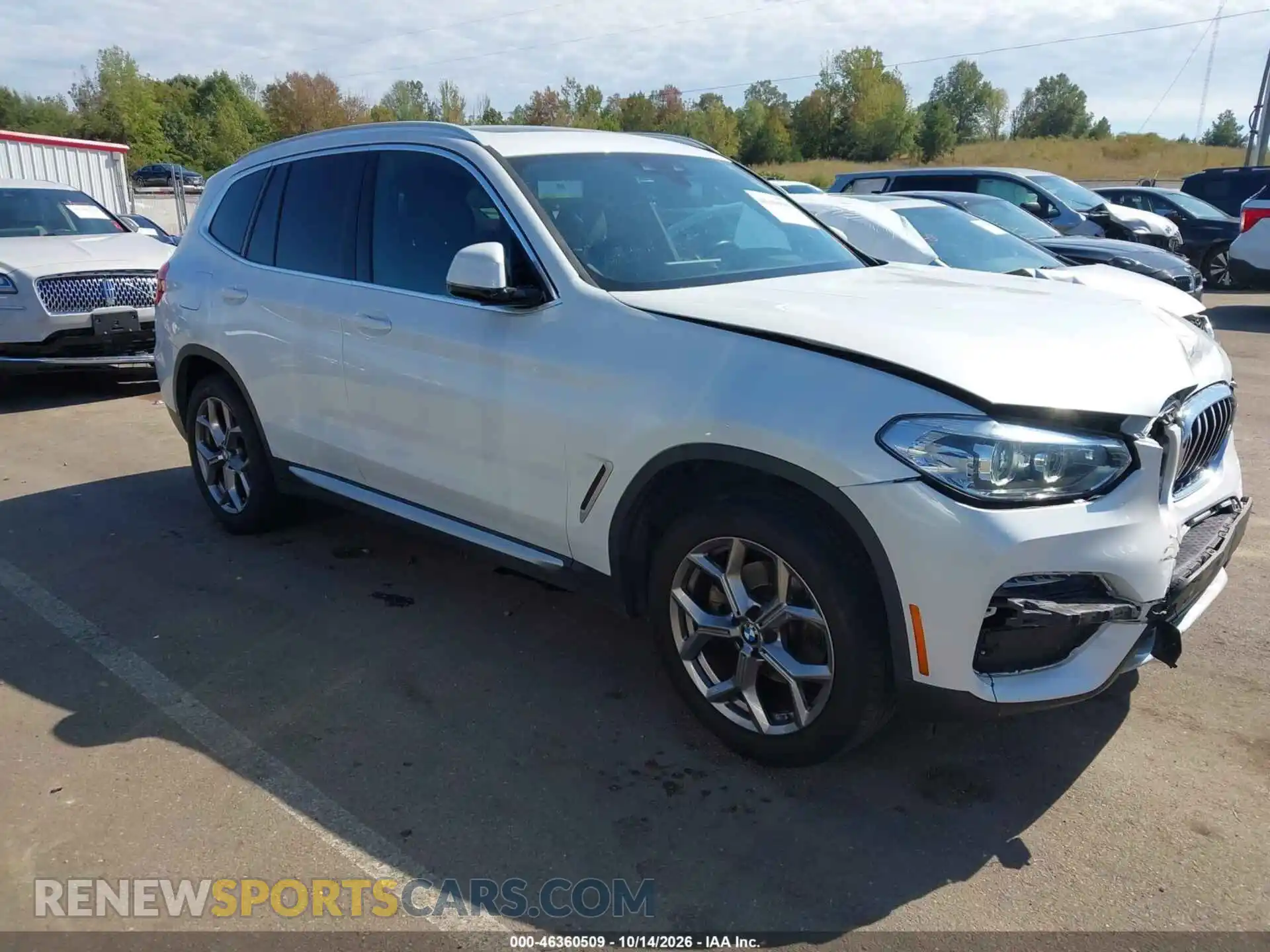 1 Фотография поврежденного автомобиля 5UXTY3C0XM9H24686 BMW X3 2021