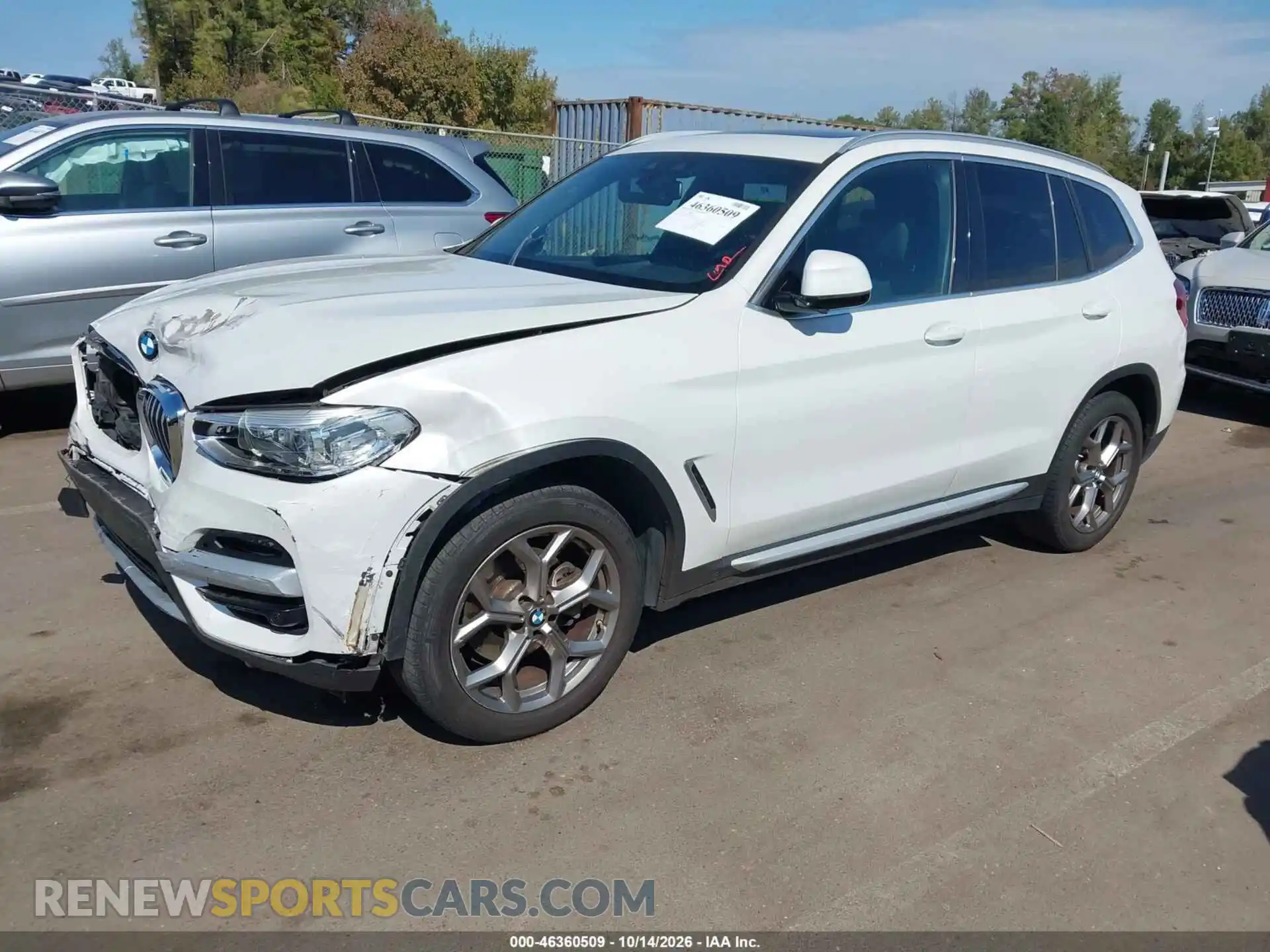 2 Фотография поврежденного автомобиля 5UXTY3C0XM9H24686 BMW X3 2021