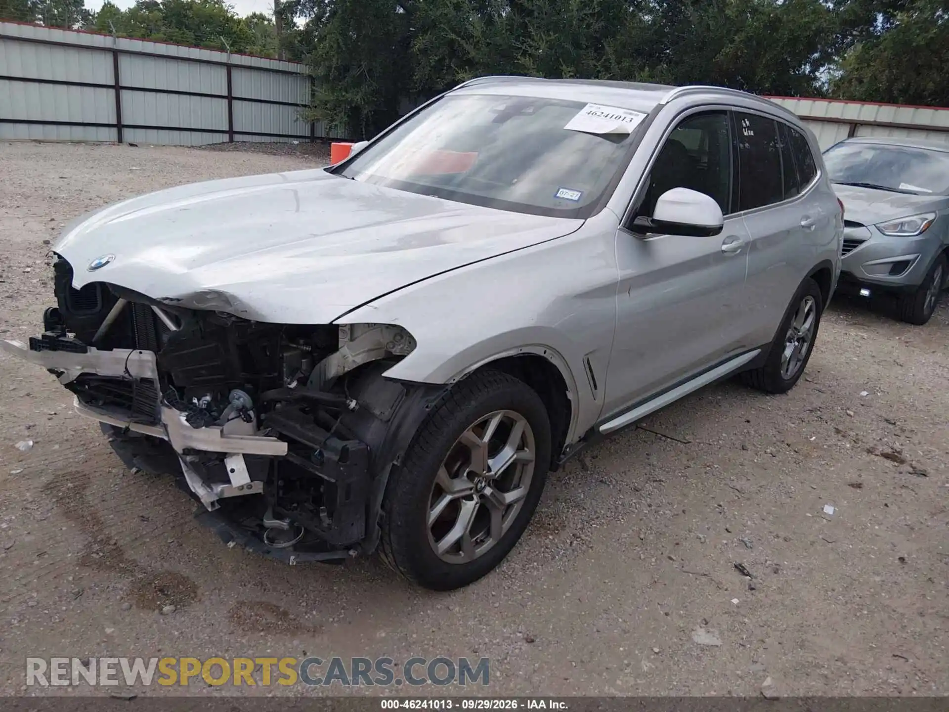 2 Photograph of a damaged car 5UXTY3C0XM9H67909 BMW X3 2021