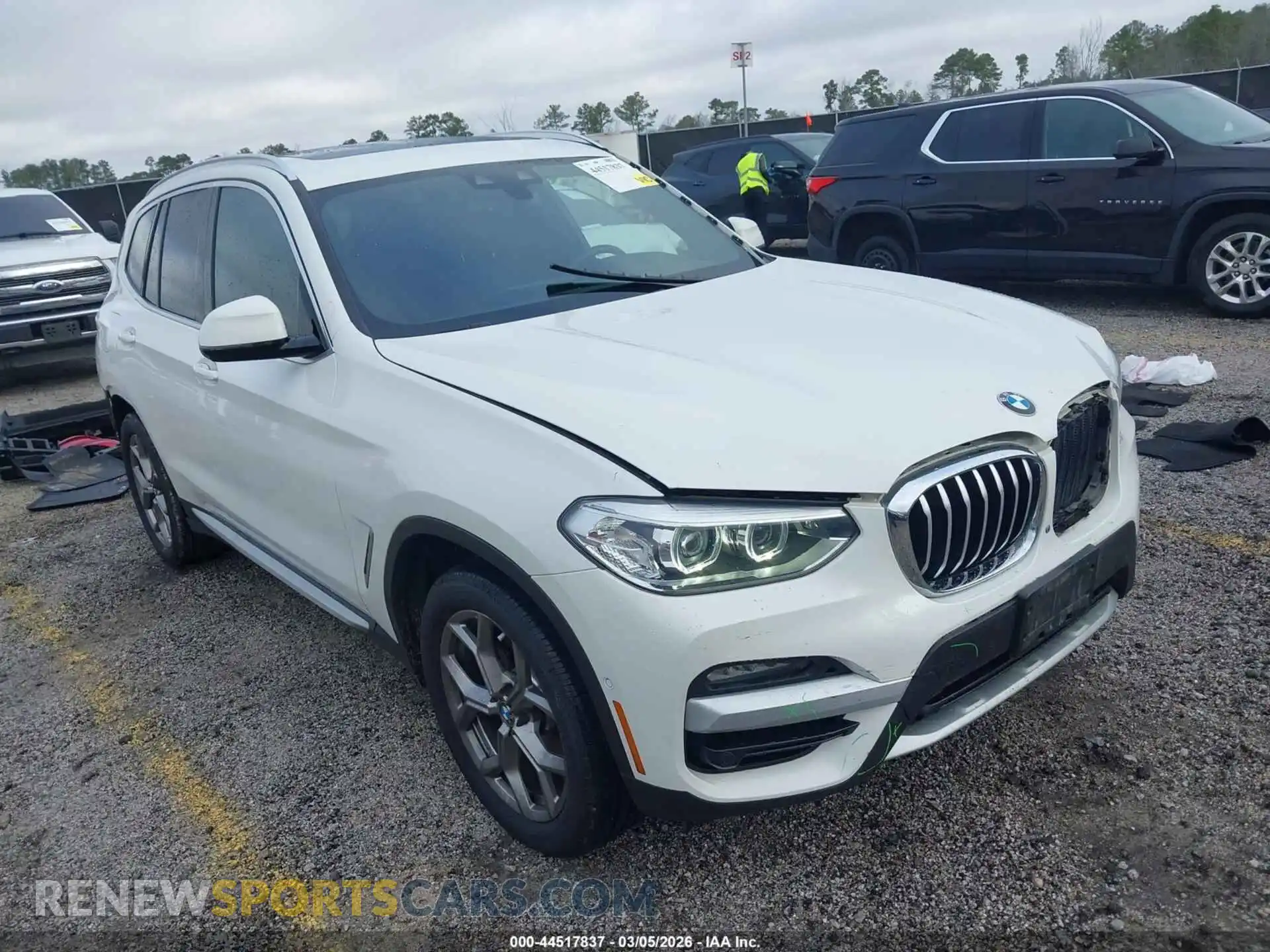 1 Photograph of a damaged car 5UXTY5C00M9D71502 BMW X3 2021