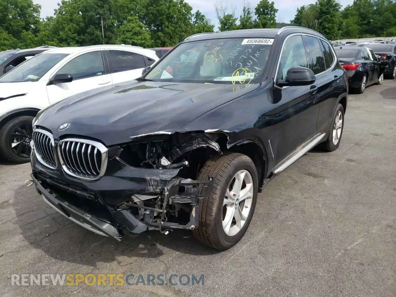 2 Photograph of a damaged car 5UXTY5C00M9F26369 BMW X3 2021