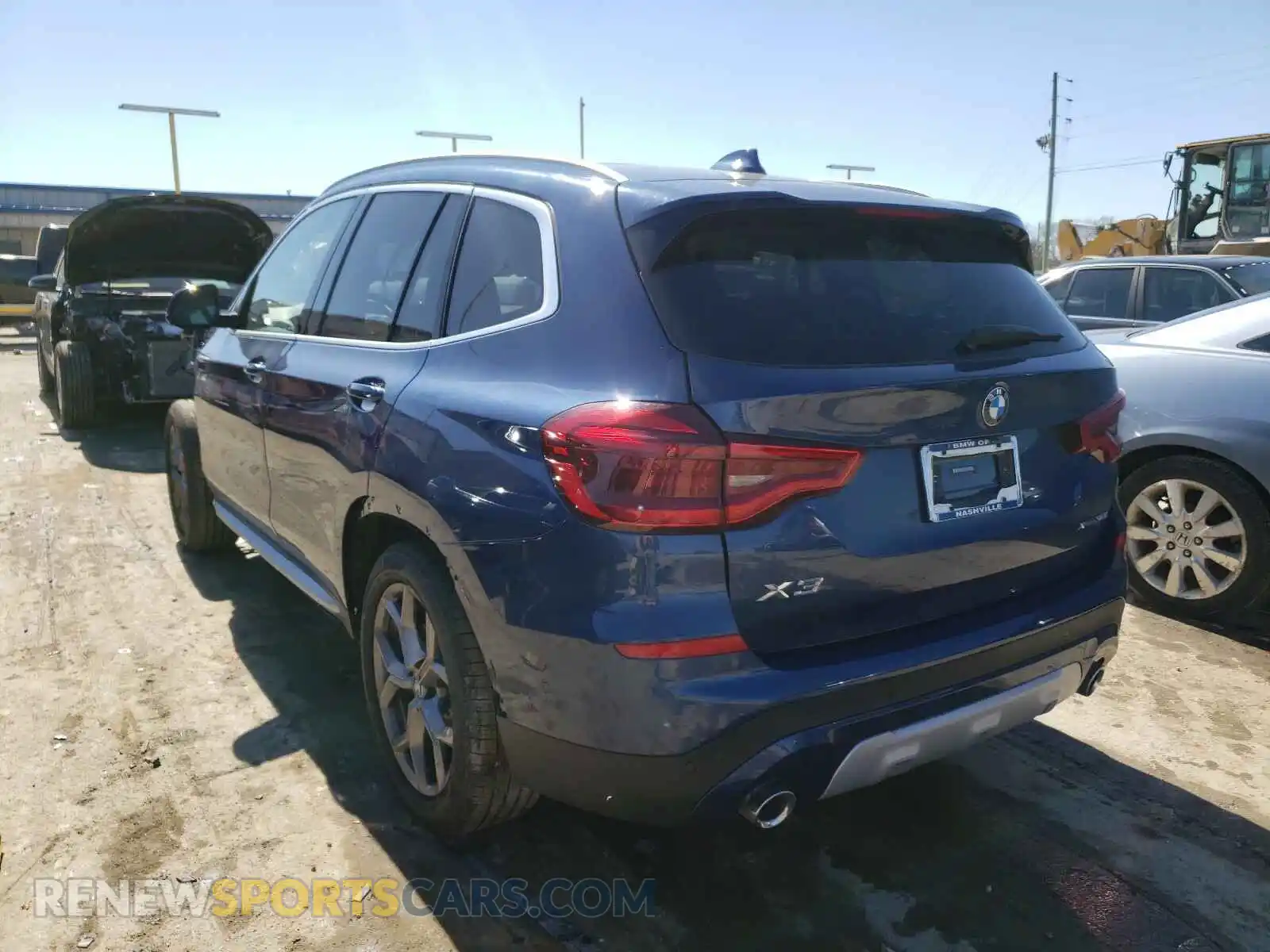 3 Photograph of a damaged car 5UXTY5C00M9F53989 BMW X3 2021