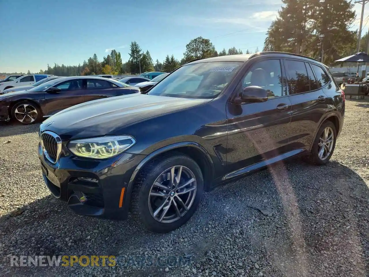 1 Photograph of a damaged car 5UXTY5C00M9F80111 BMW X3 2021