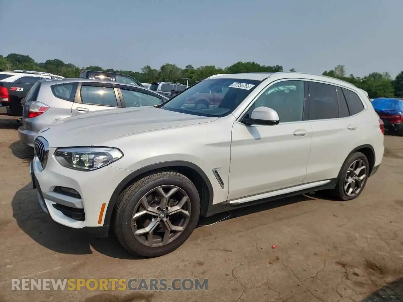 1 Photograph of a damaged car 5UXTY5C01M9E16396 BMW X3 2021
