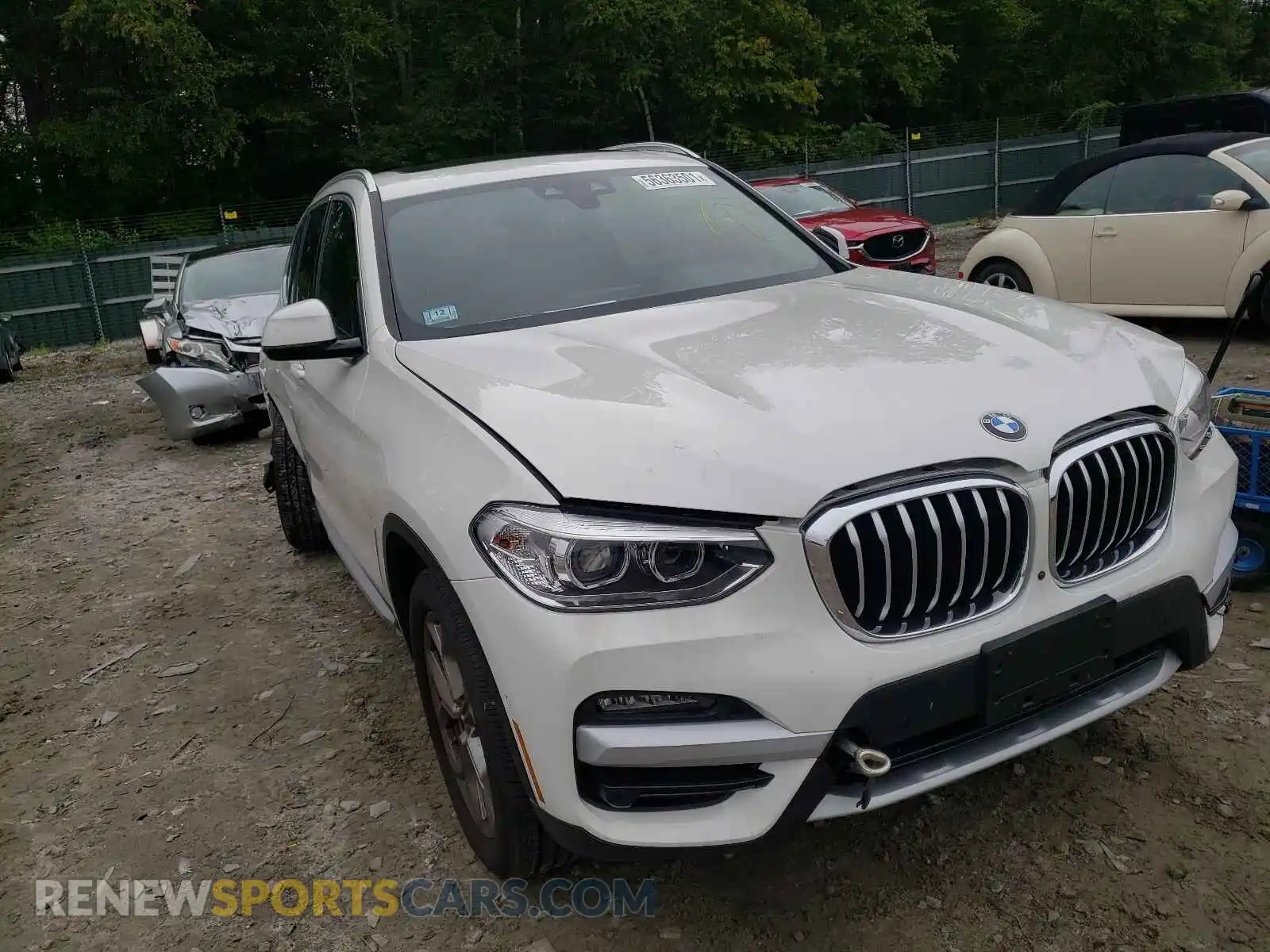 1 Photograph of a damaged car 5UXTY5C01M9E93463 BMW X3 2021