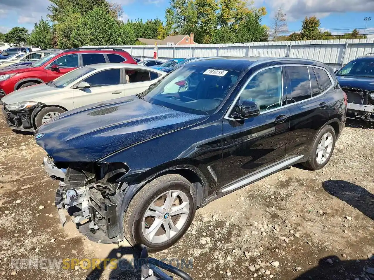 1 Photograph of a damaged car 5UXTY5C01M9F04770 BMW X3 2021