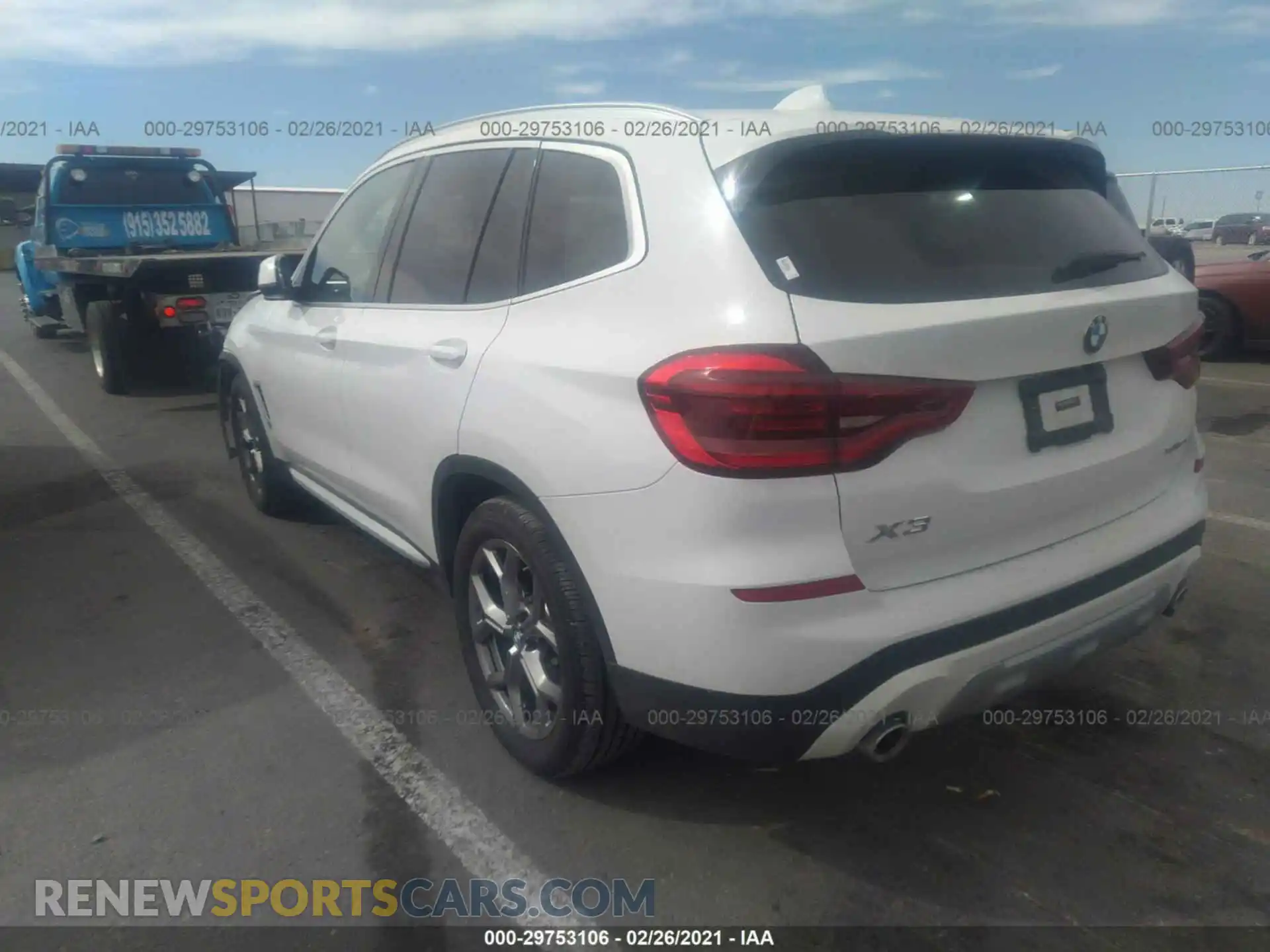 3 Photograph of a damaged car 5UXTY5C01M9F12545 BMW X3 2021