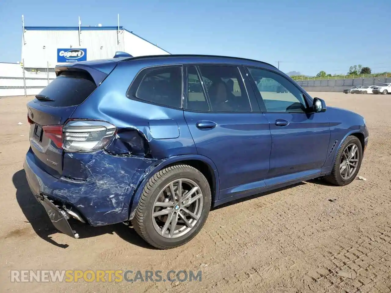 3 Photograph of a damaged car 5UXTY5C01M9F47893 BMW X3 2021