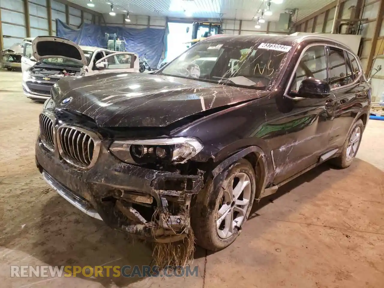 2 Photograph of a damaged car 5UXTY5C01M9G99351 BMW X3 2021