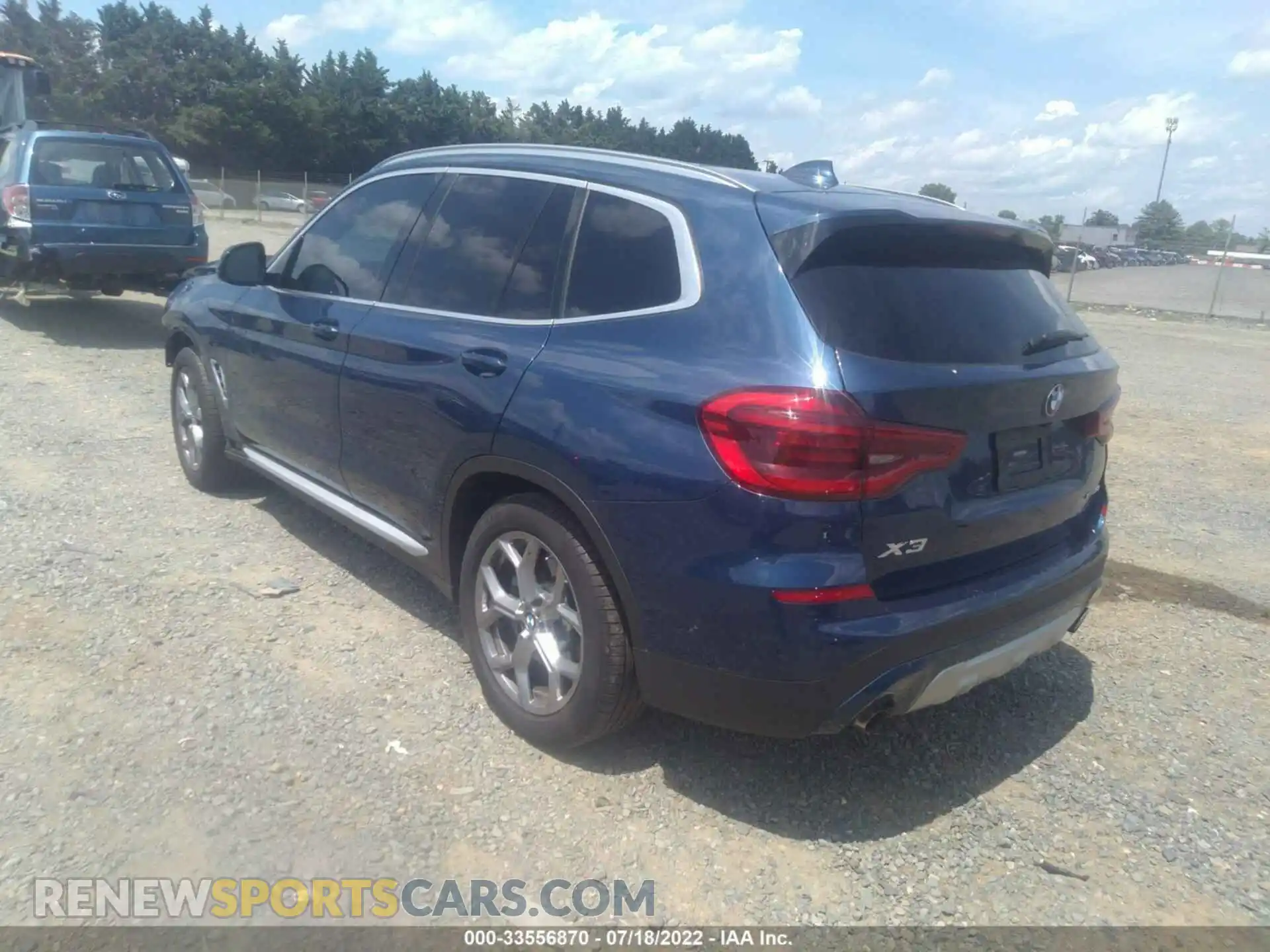 3 Photograph of a damaged car 5UXTY5C01M9H33921 BMW X3 2021