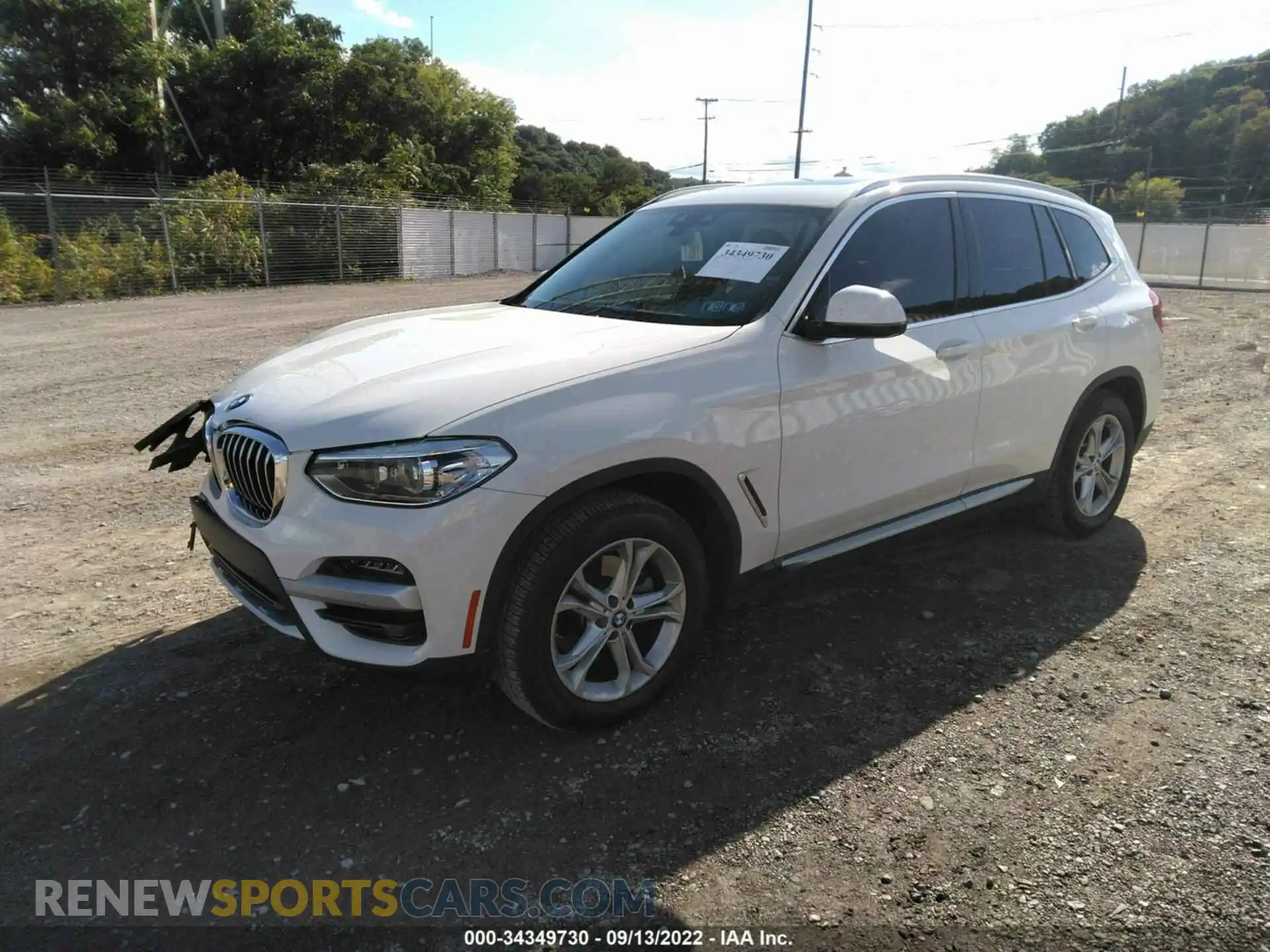 2 Photograph of a damaged car 5UXTY5C02M9E07321 BMW X3 2021