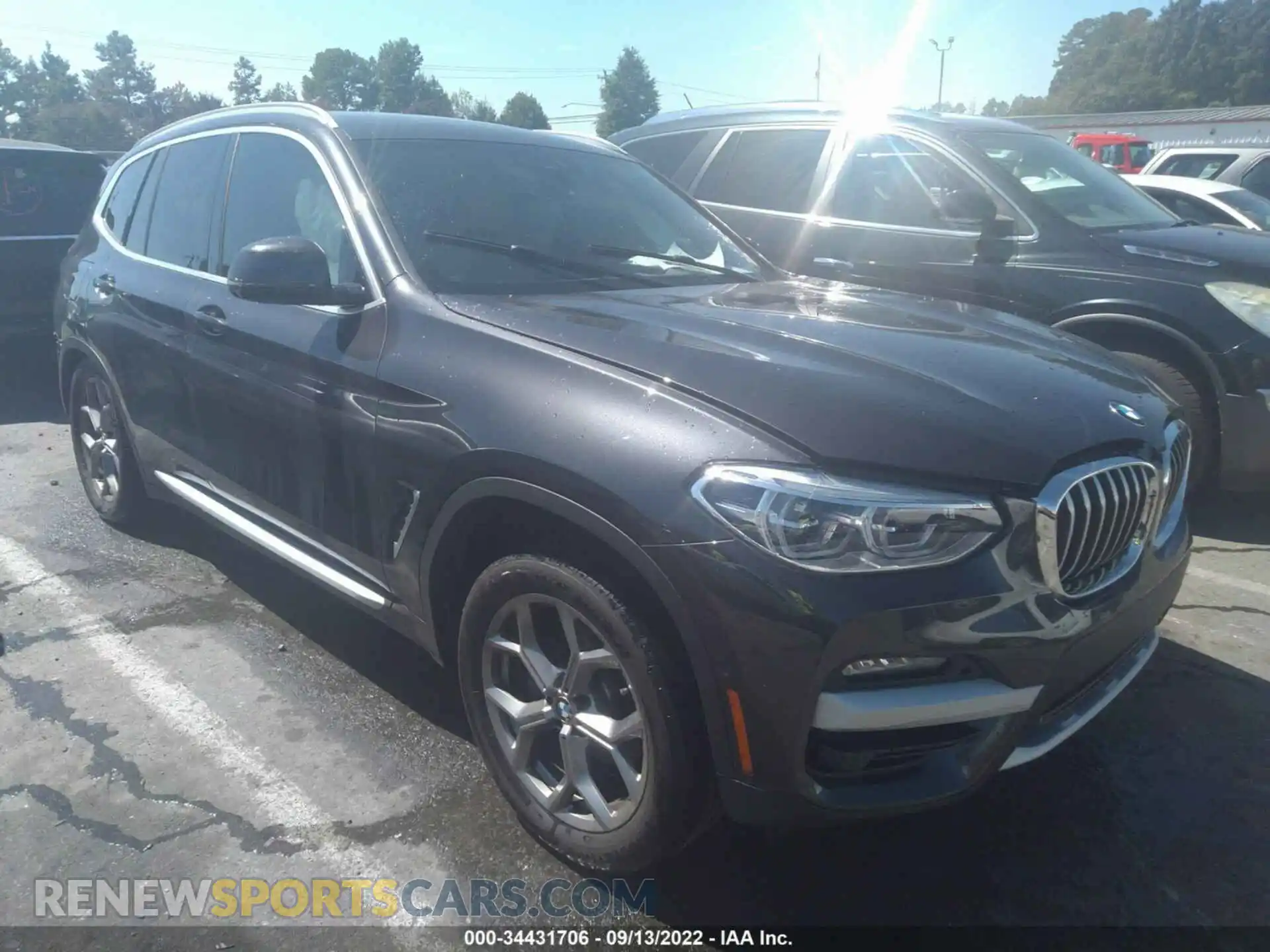 1 Photograph of a damaged car 5UXTY5C02M9E17038 BMW X3 2021
