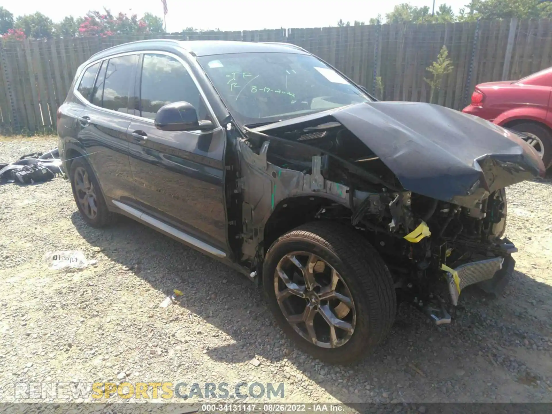 1 Photograph of a damaged car 5UXTY5C02M9E71133 BMW X3 2021