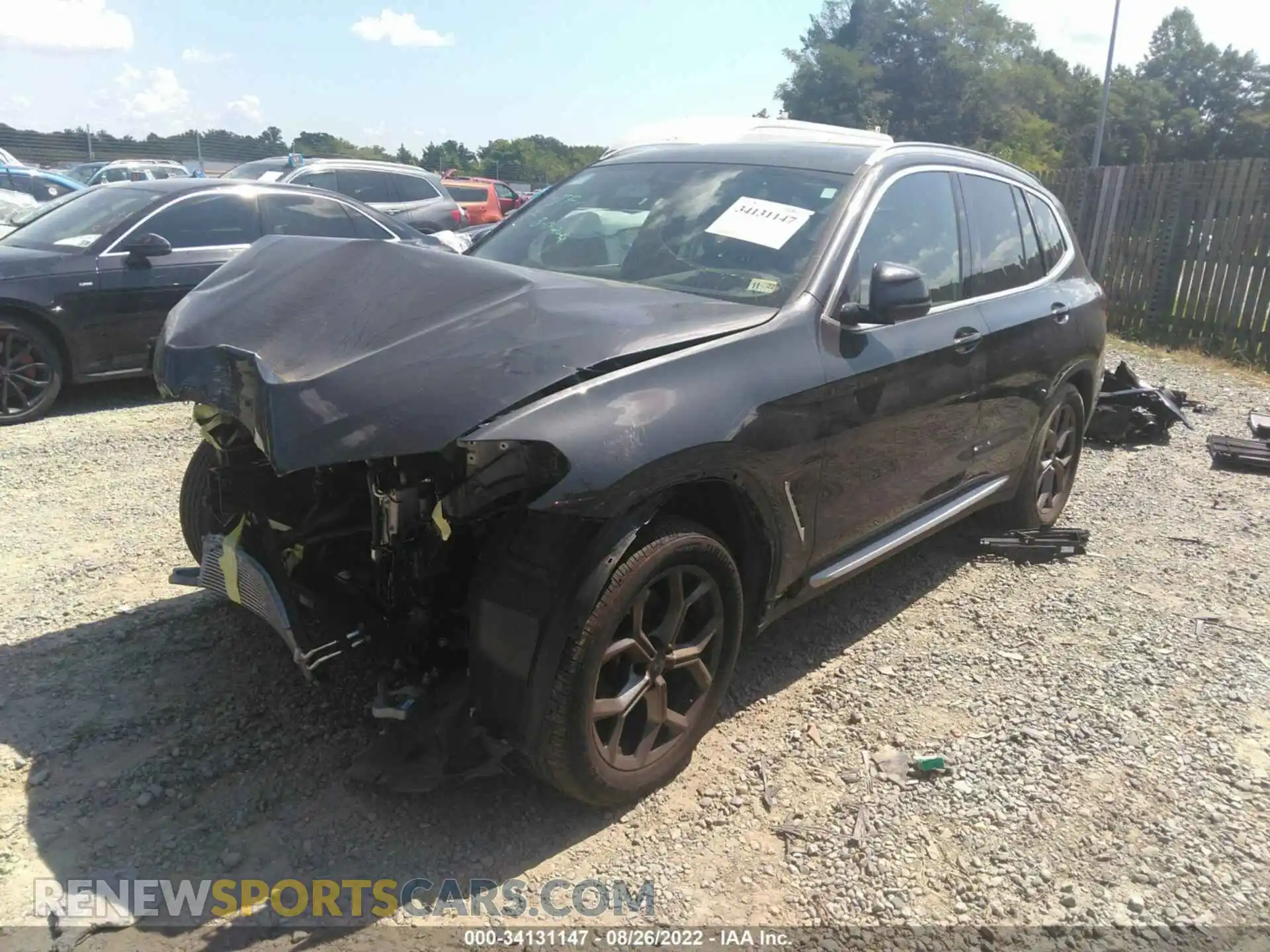 2 Photograph of a damaged car 5UXTY5C02M9E71133 BMW X3 2021