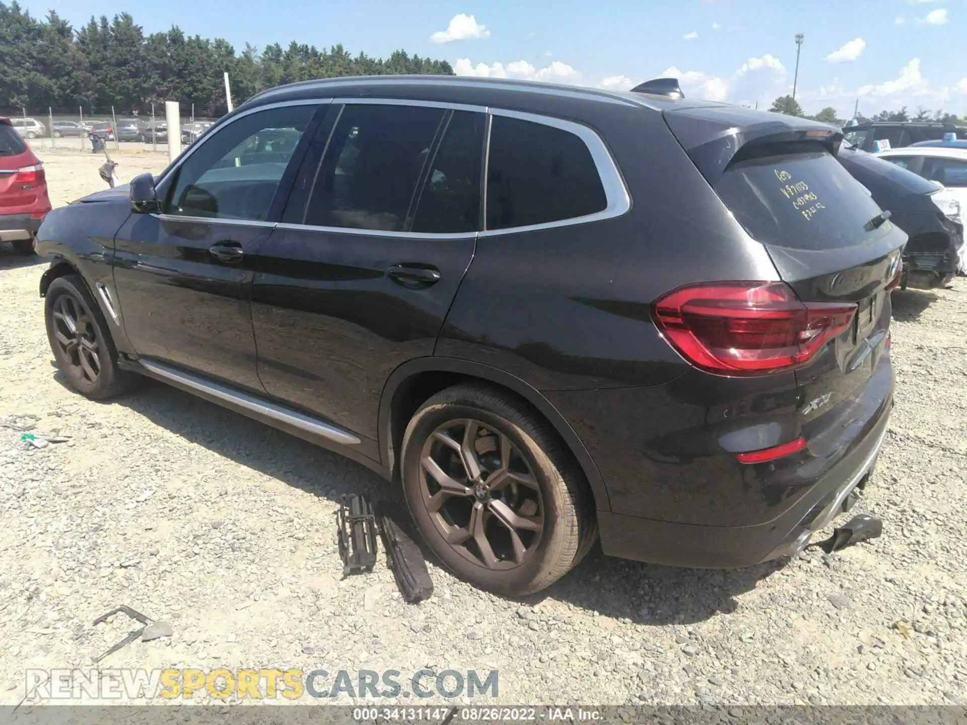 3 Photograph of a damaged car 5UXTY5C02M9E71133 BMW X3 2021