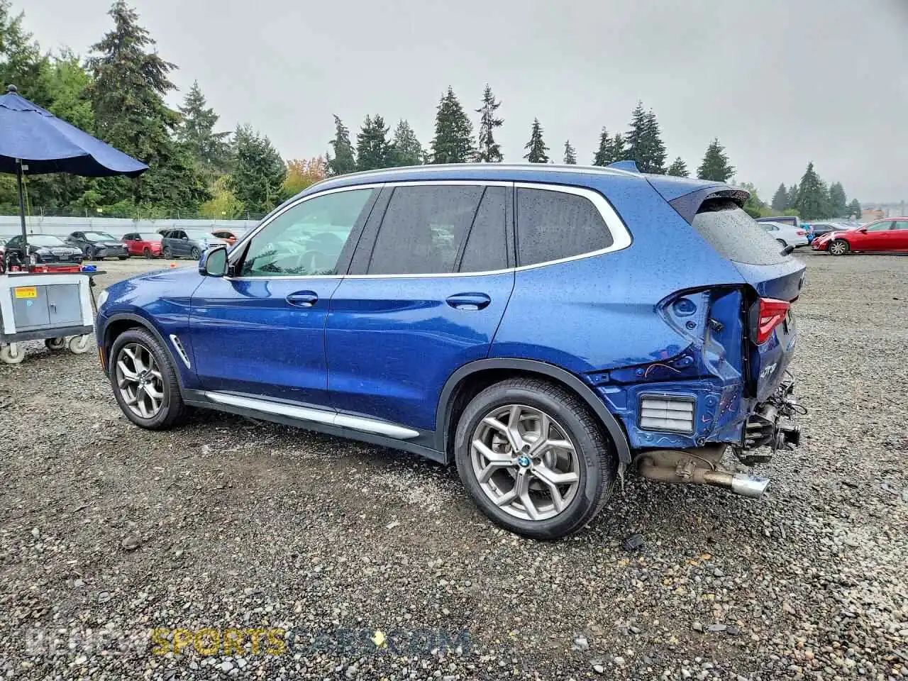 2 Photograph of a damaged car 5UXTY5C02M9F31766 BMW X3 2021