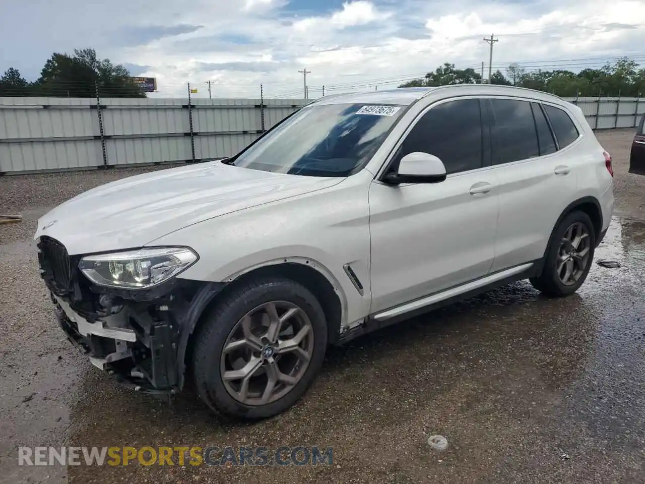 1 Photograph of a damaged car 5UXTY5C02M9G65533 BMW X3 2021