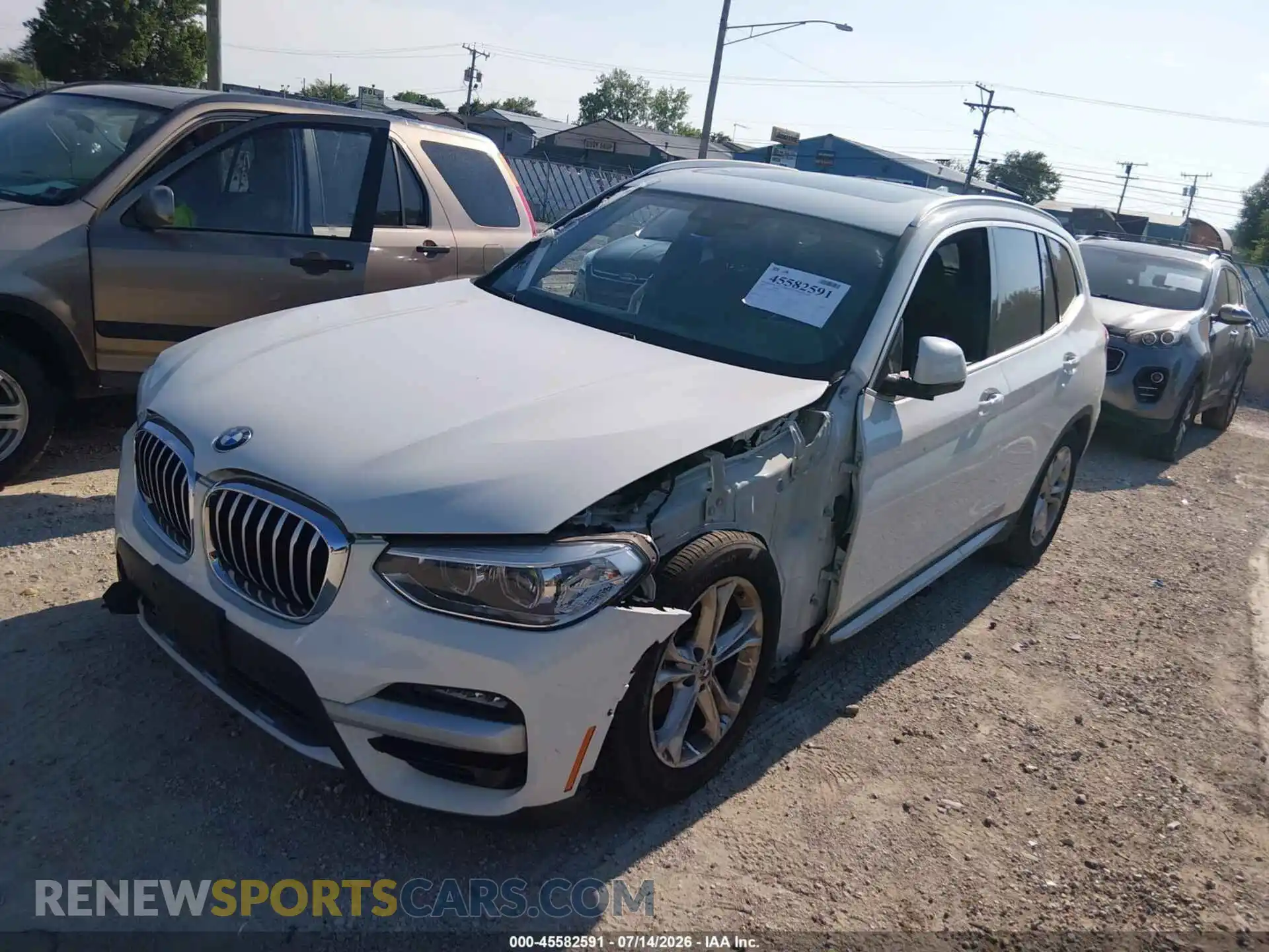 2 Photograph of a damaged car 5UXTY5C02M9H55846 BMW X3 2021