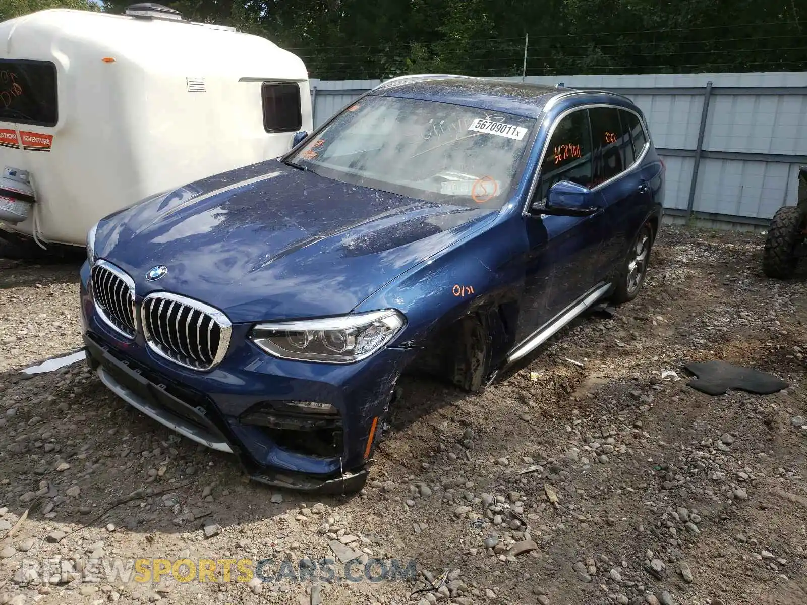2 Photograph of a damaged car 5UXTY5C03M9D79741 BMW X3 2021