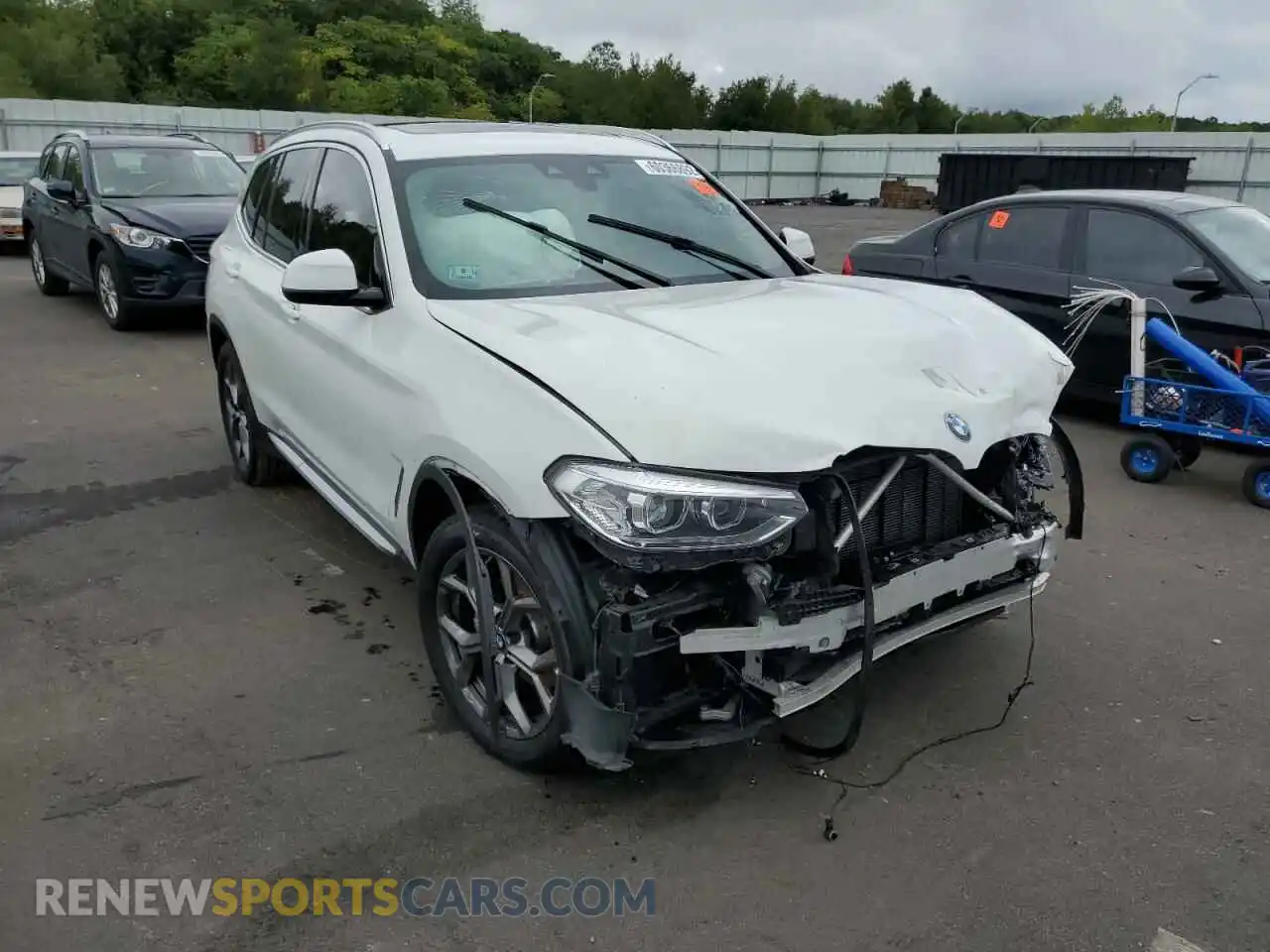 1 fotografías del automóvil dañado 5UXTY5C03M9E37783 BMW X3 2021
