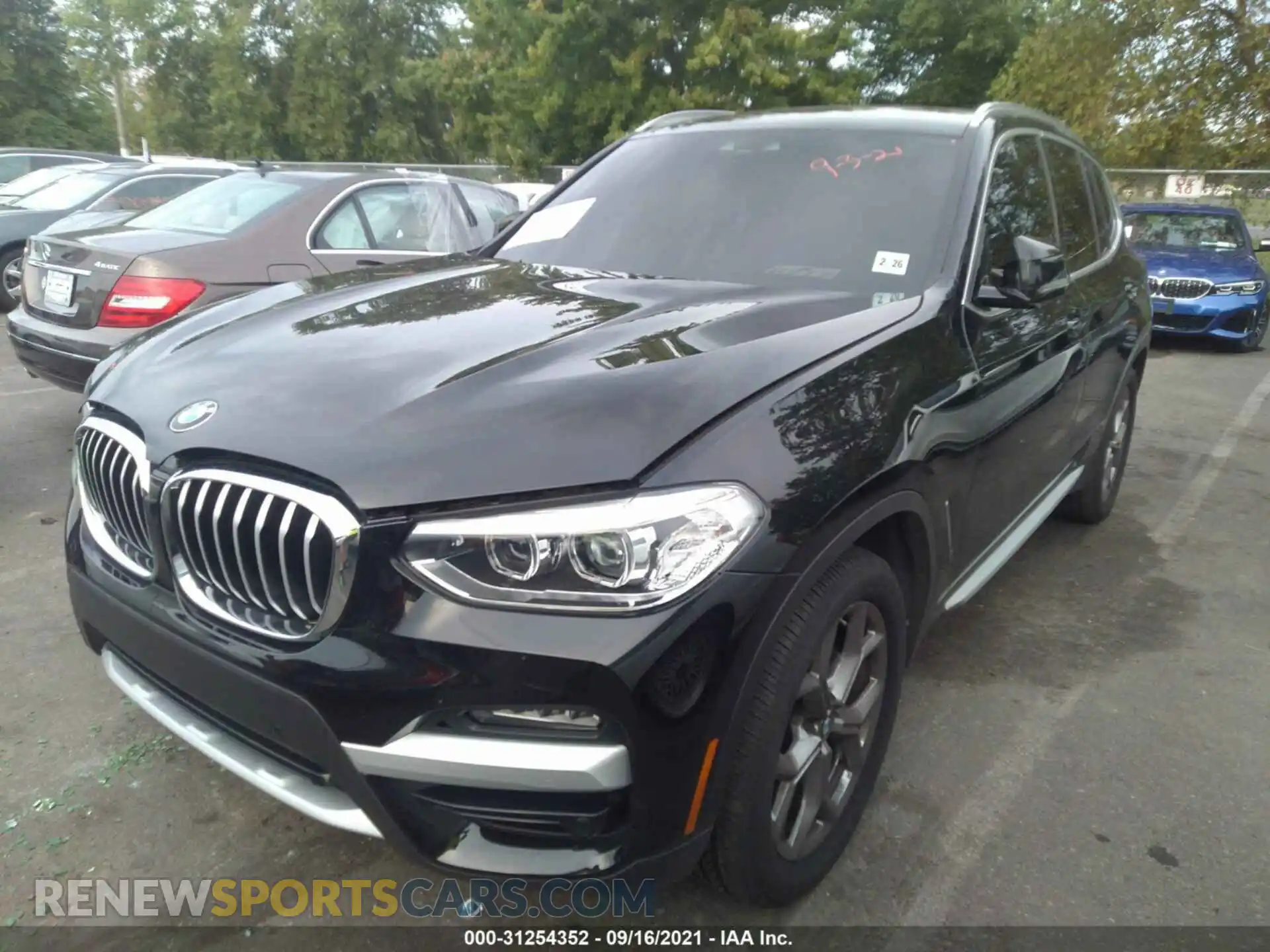 2 Photograph of a damaged car 5UXTY5C03M9F00509 BMW X3 2021
