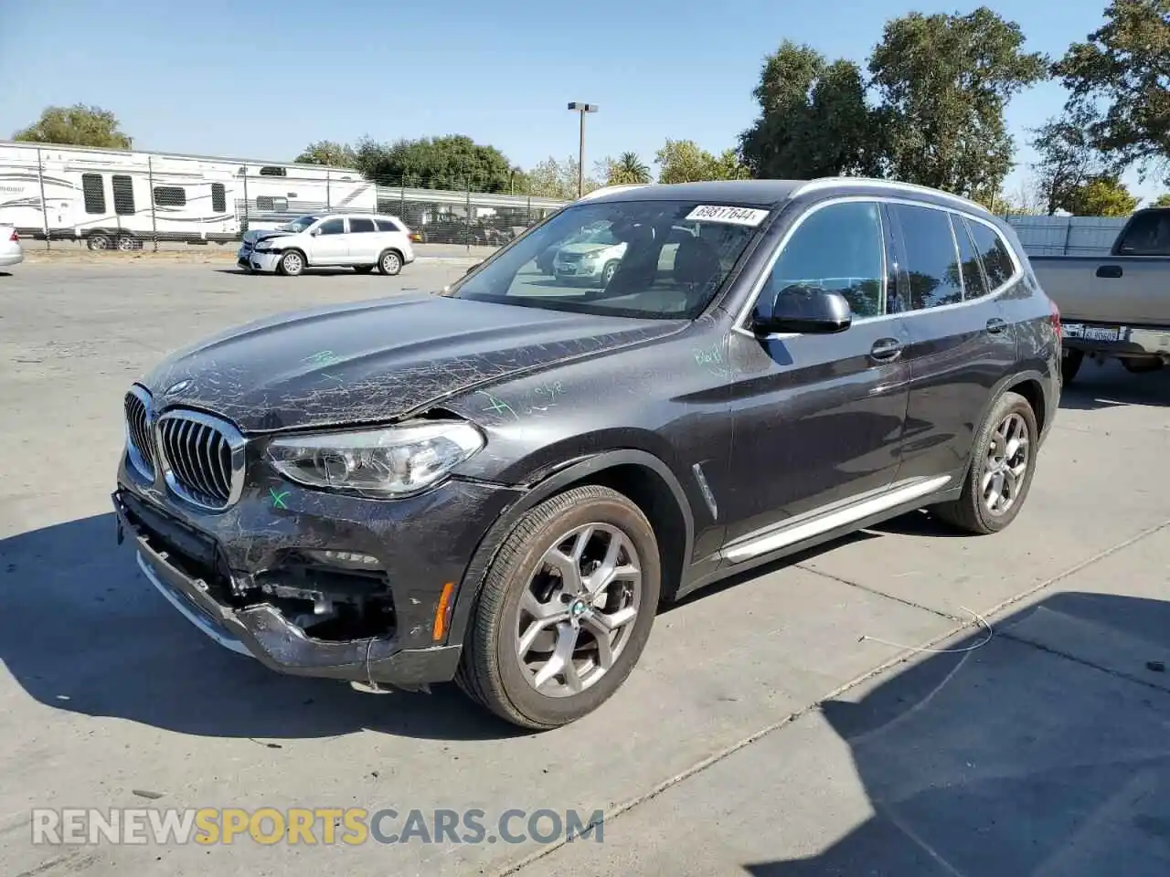 1 Photograph of a damaged car 5UXTY5C03M9F13163 BMW X3 2021