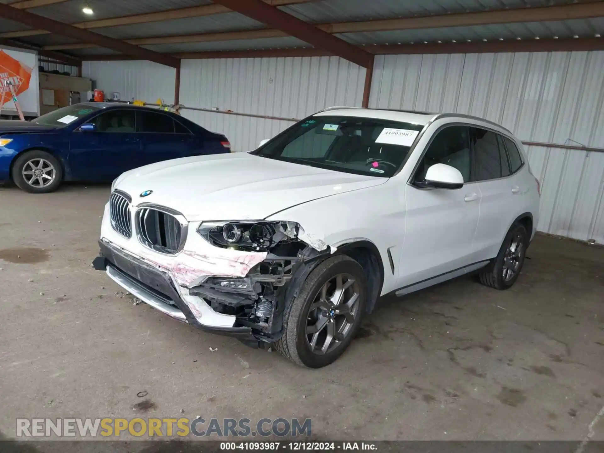 2 Photograph of a damaged car 5UXTY5C03M9F57938 BMW X3 2021