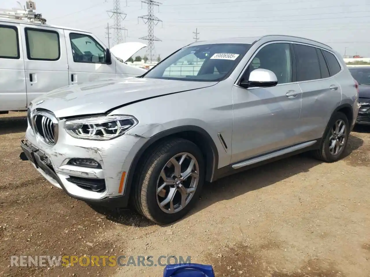 1 Photograph of a damaged car 5UXTY5C03M9F71841 BMW X3 2021