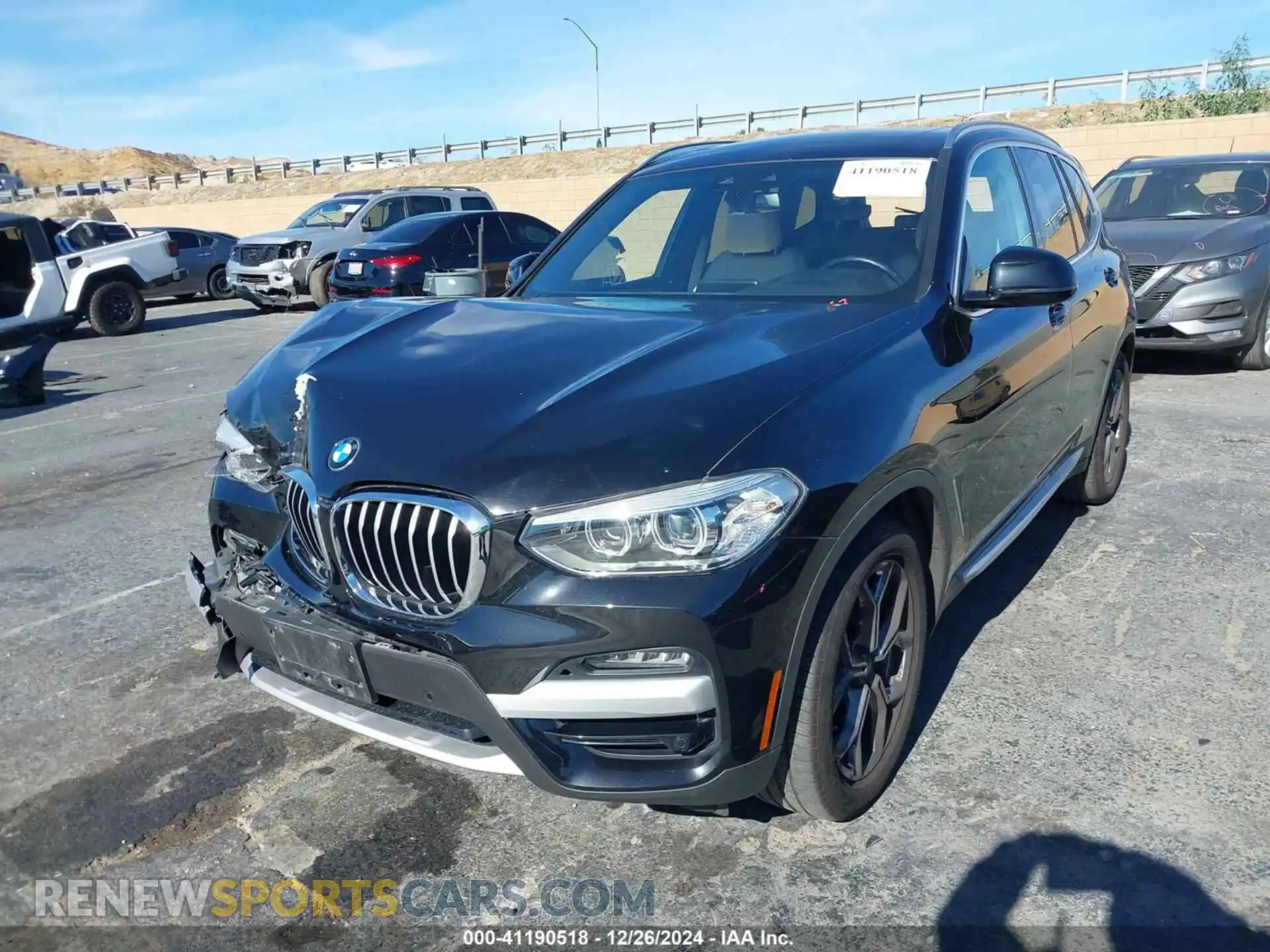 2 Photograph of a damaged car 5UXTY5C03M9G24375 BMW X3 2021