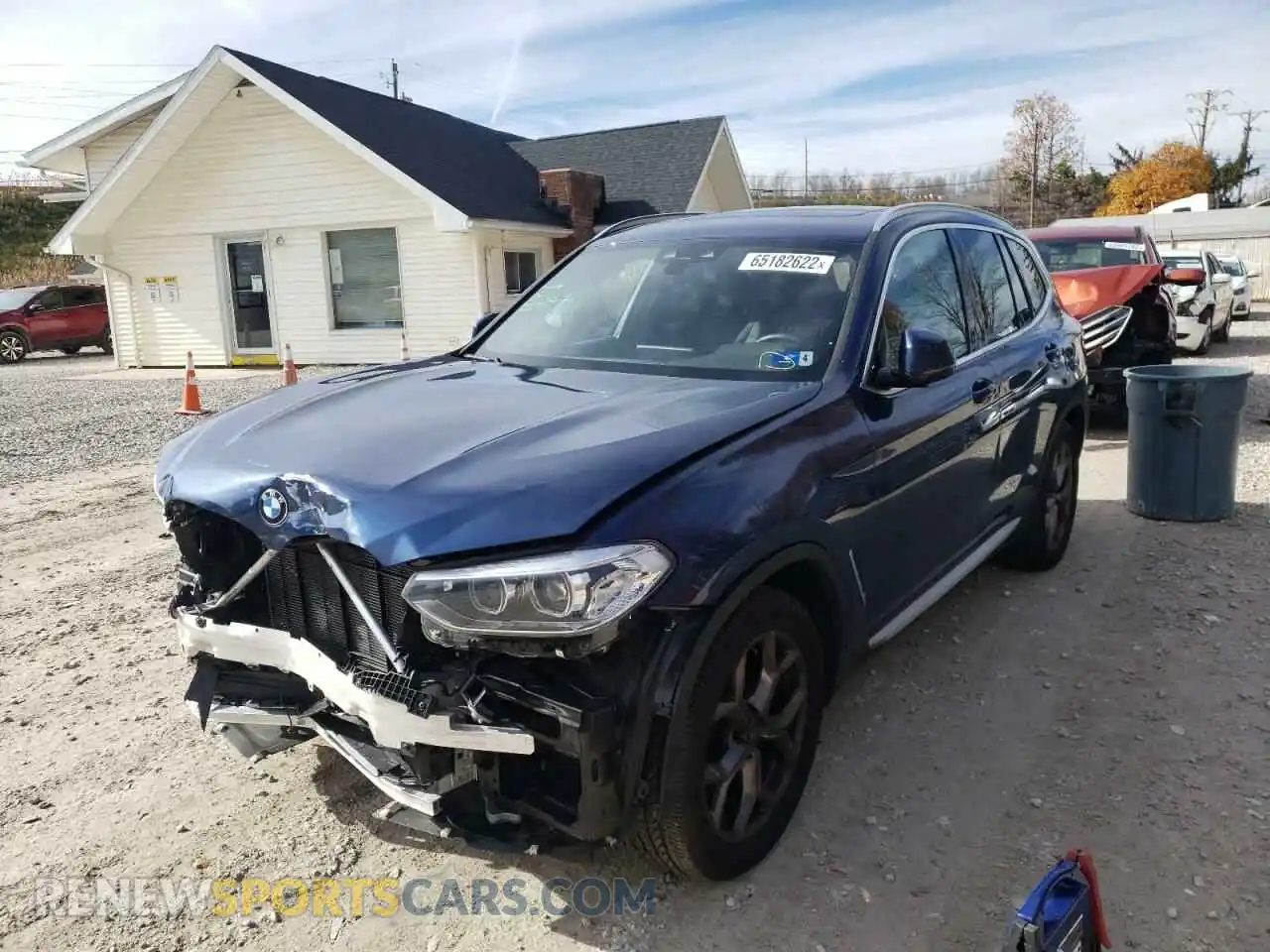 2 Photograph of a damaged car 5UXTY5C03M9G81594 BMW X3 2021